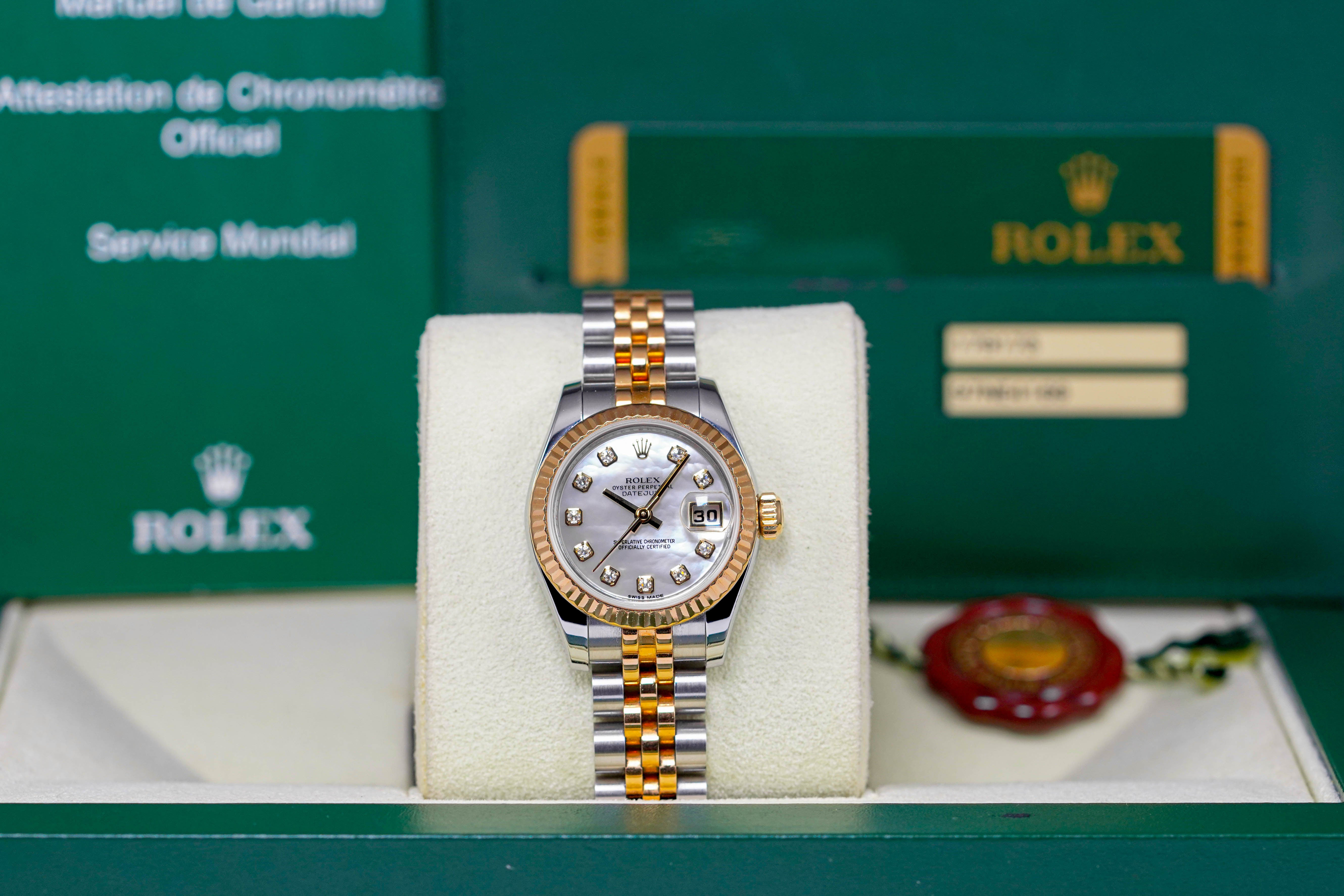 DATEJUST 26MM TWOTONE YELLOWGOLD MOP DIAMOND DIAL (2012)