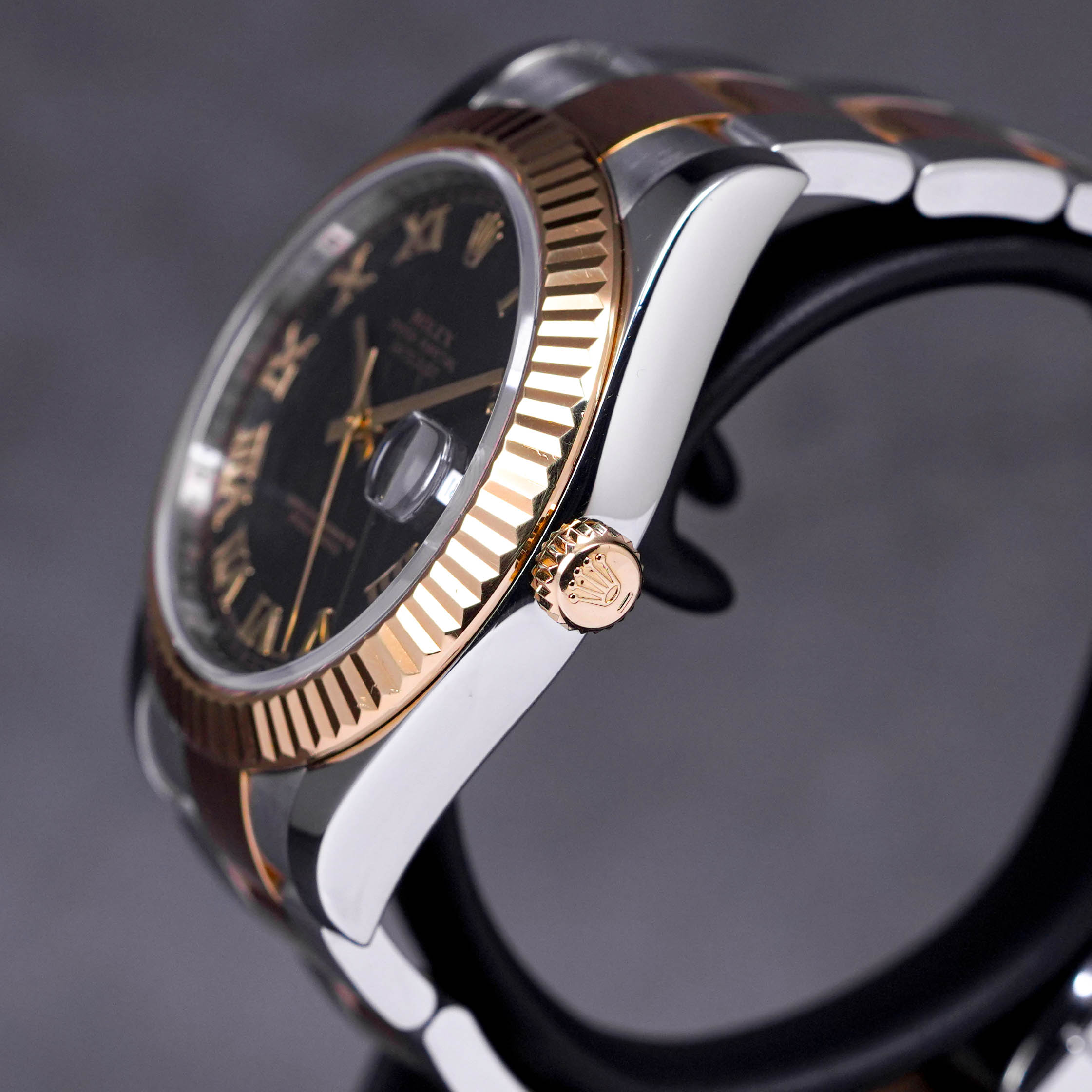 DATEJUST II TWOTONE YELLOWGOLD BLACK DIAL (WATCH ONLY)