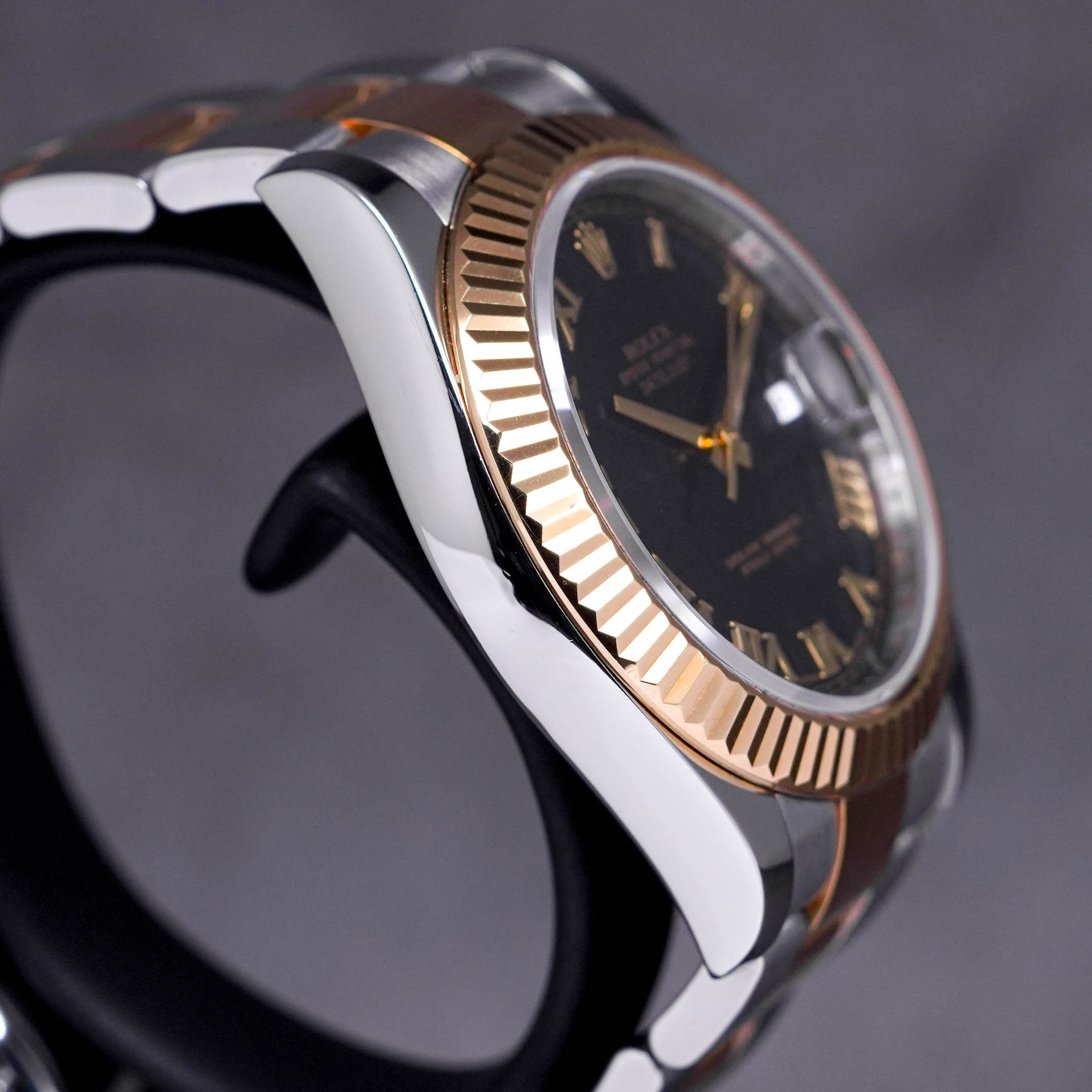 DATEJUST II TWOTONE YELLOWGOLD BLACK DIAL (WATCH ONLY)