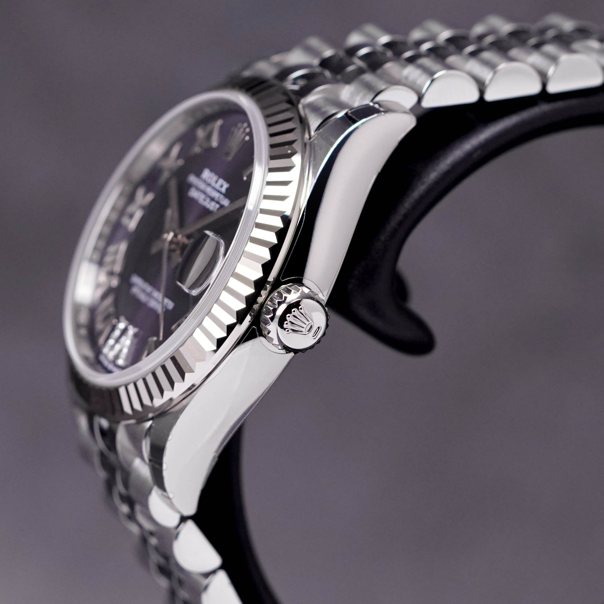 DATEJUST 31MM AUBERGINE ROMAN DIAL DIAMOND ON VI (2023)