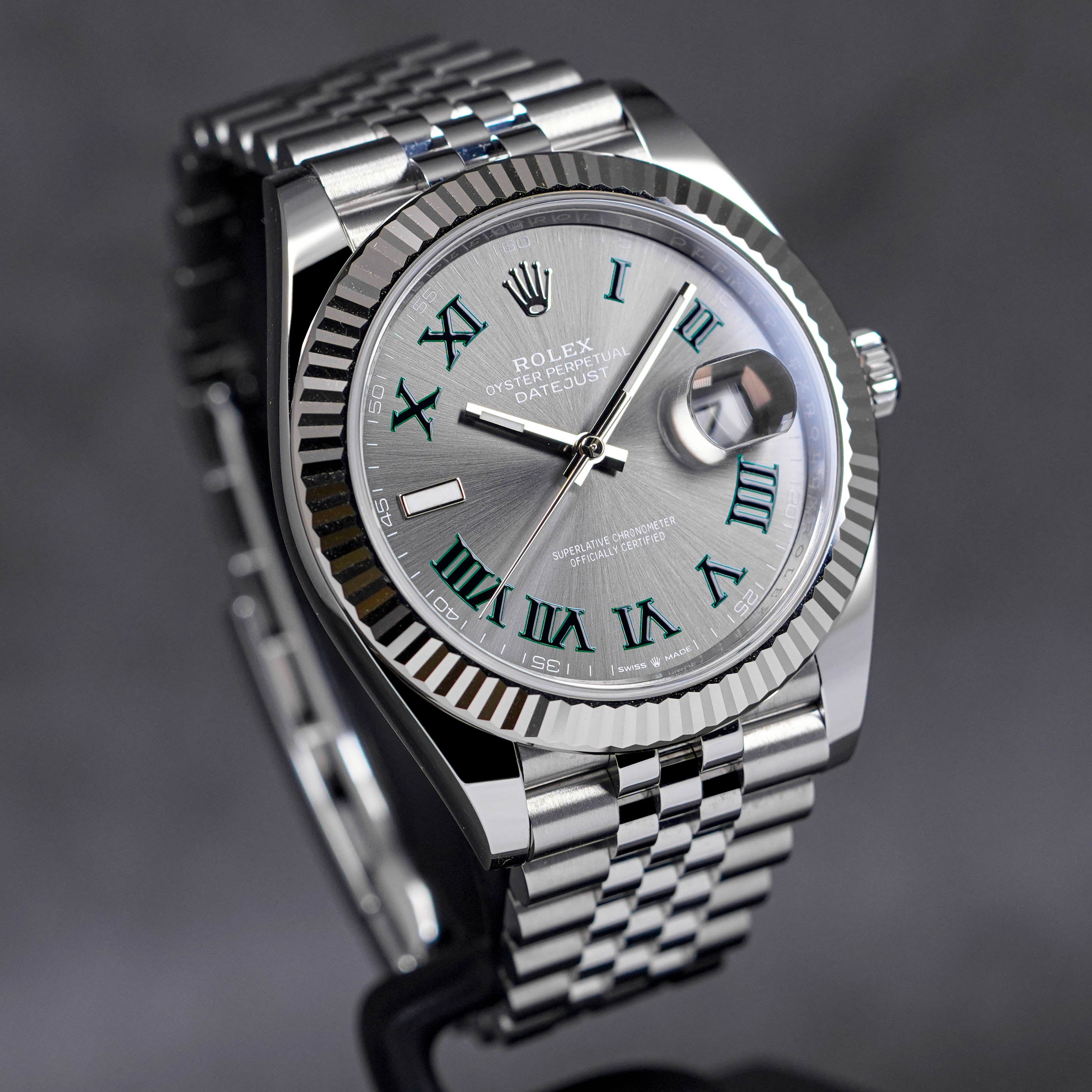 DATEJUST 41MM FLUTED WIMBLEDON DIAL (2022)