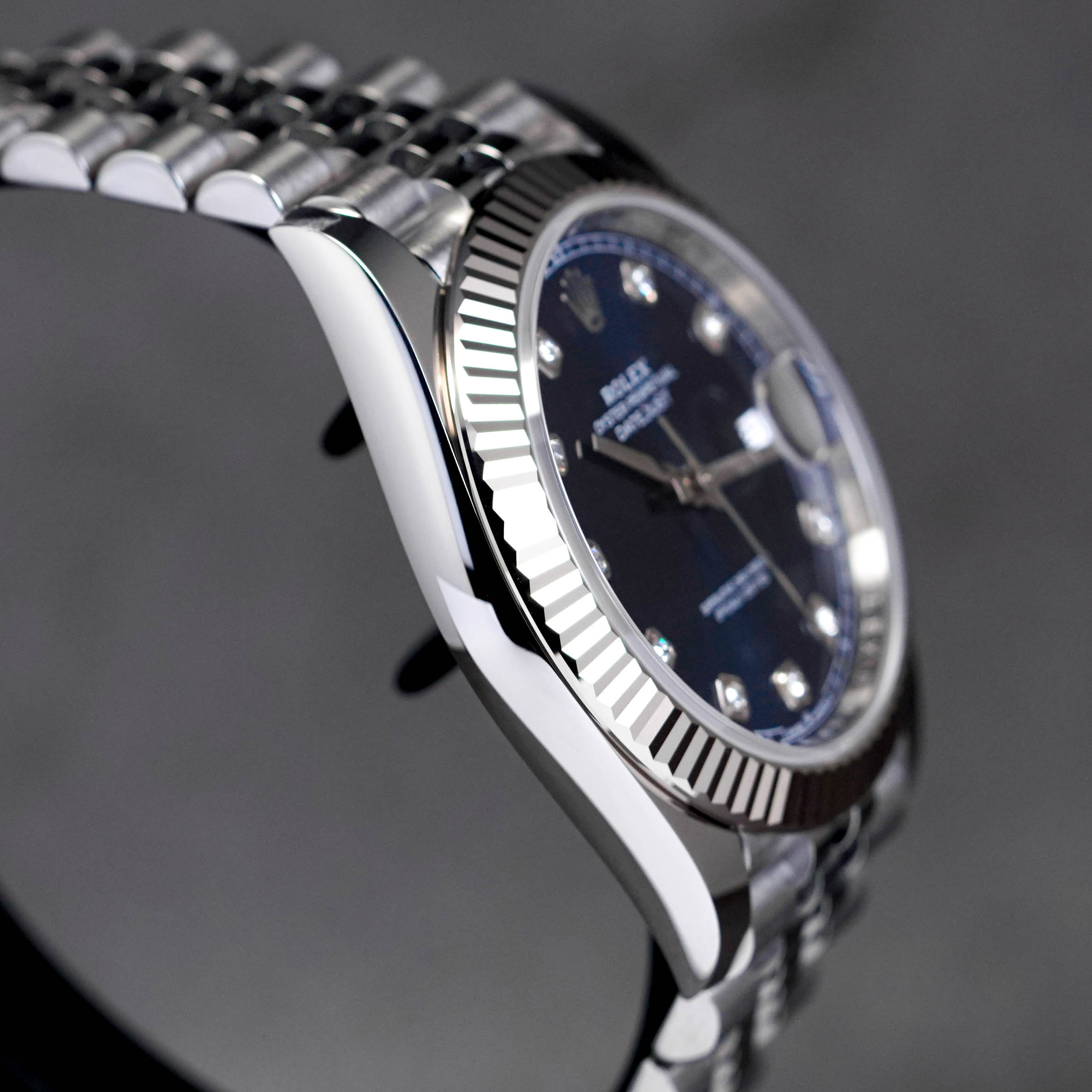 DATEJUST 41MM BLUE FLUTED JUBILEE DIAMOND INDEX (2022)