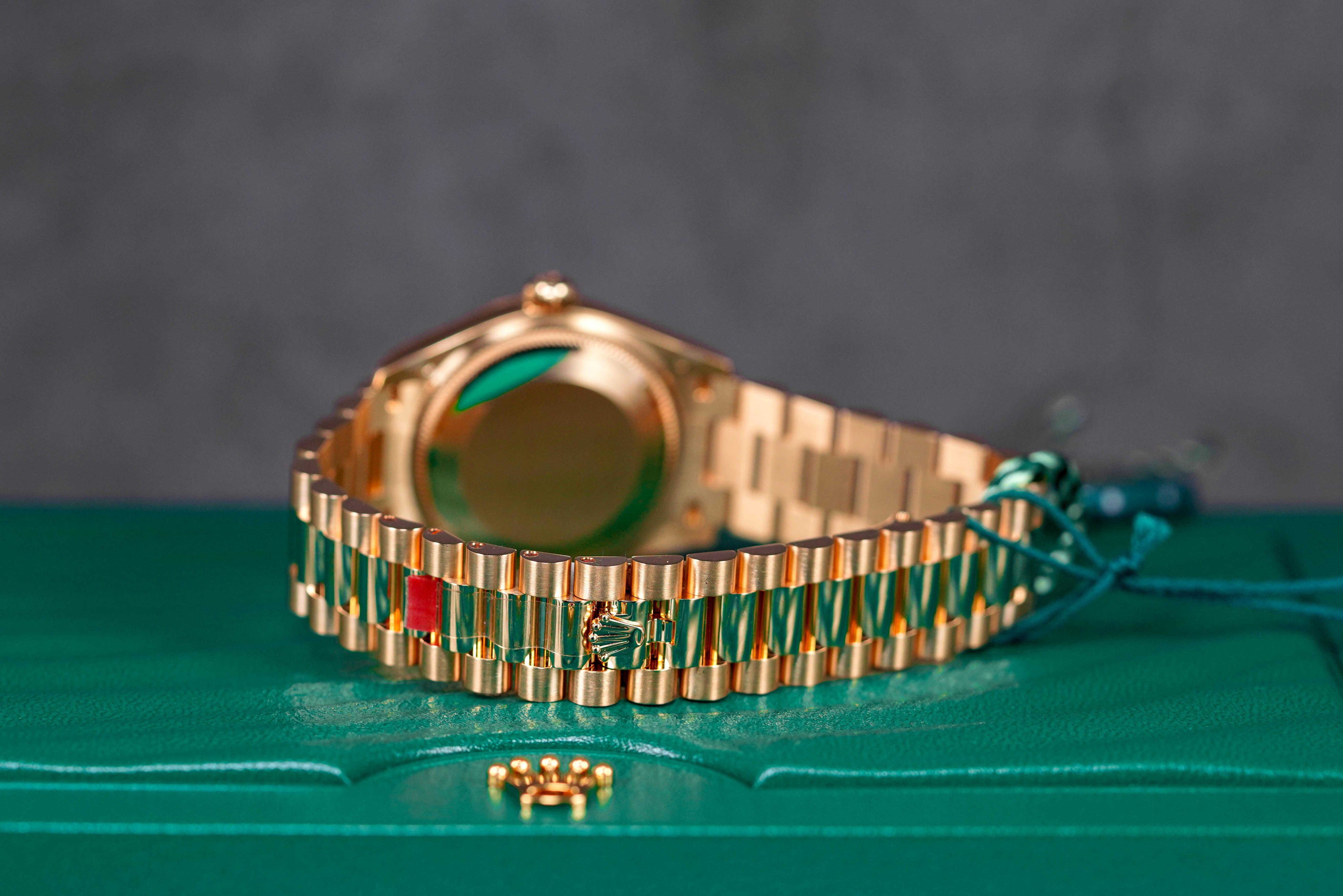 DATEJUST 31MM YELLOWGOLD GREEN DIAMOND DIAL (2023)