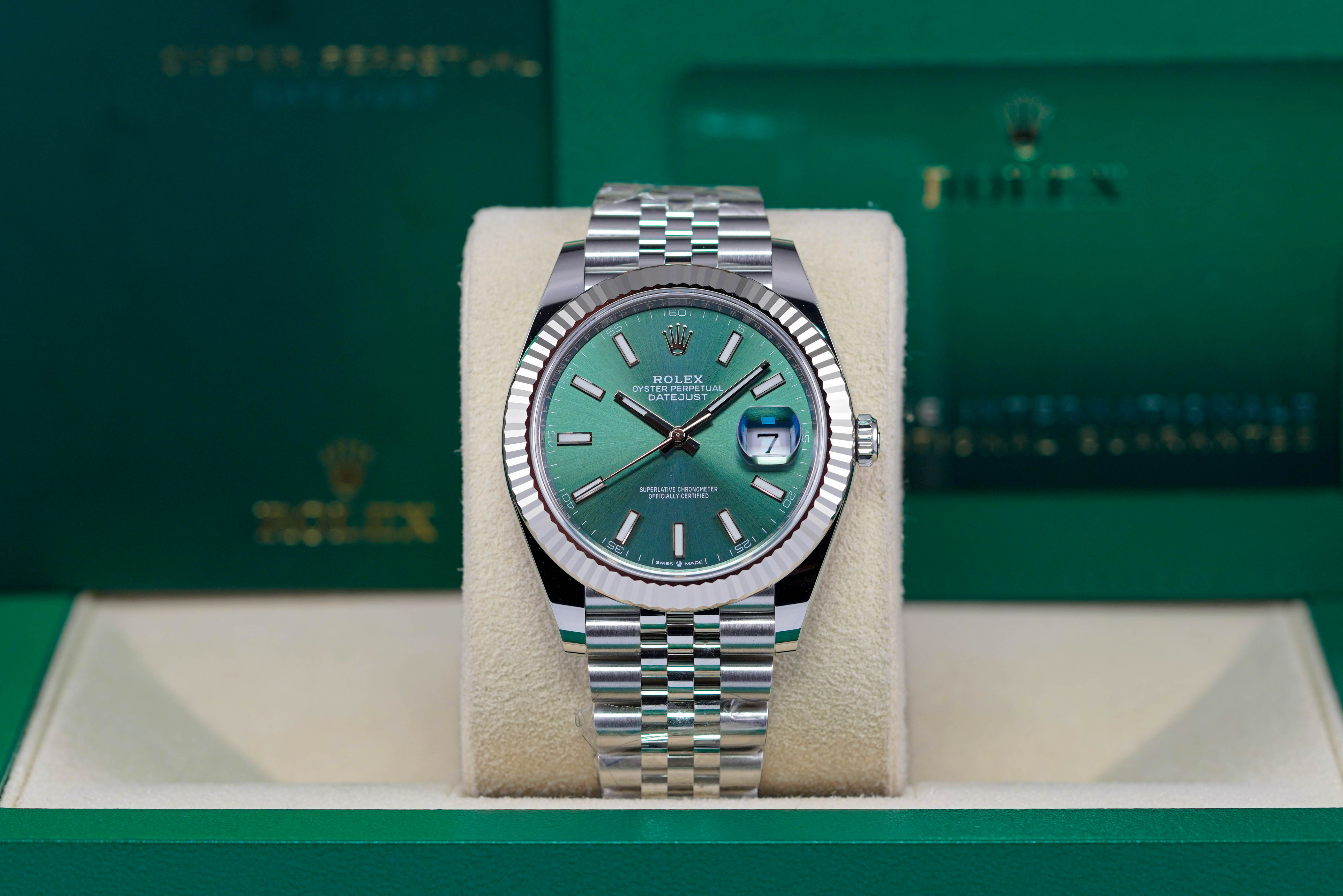 DATEJUST 41MM JUBILEE MINT GREEN DIAL (2022)