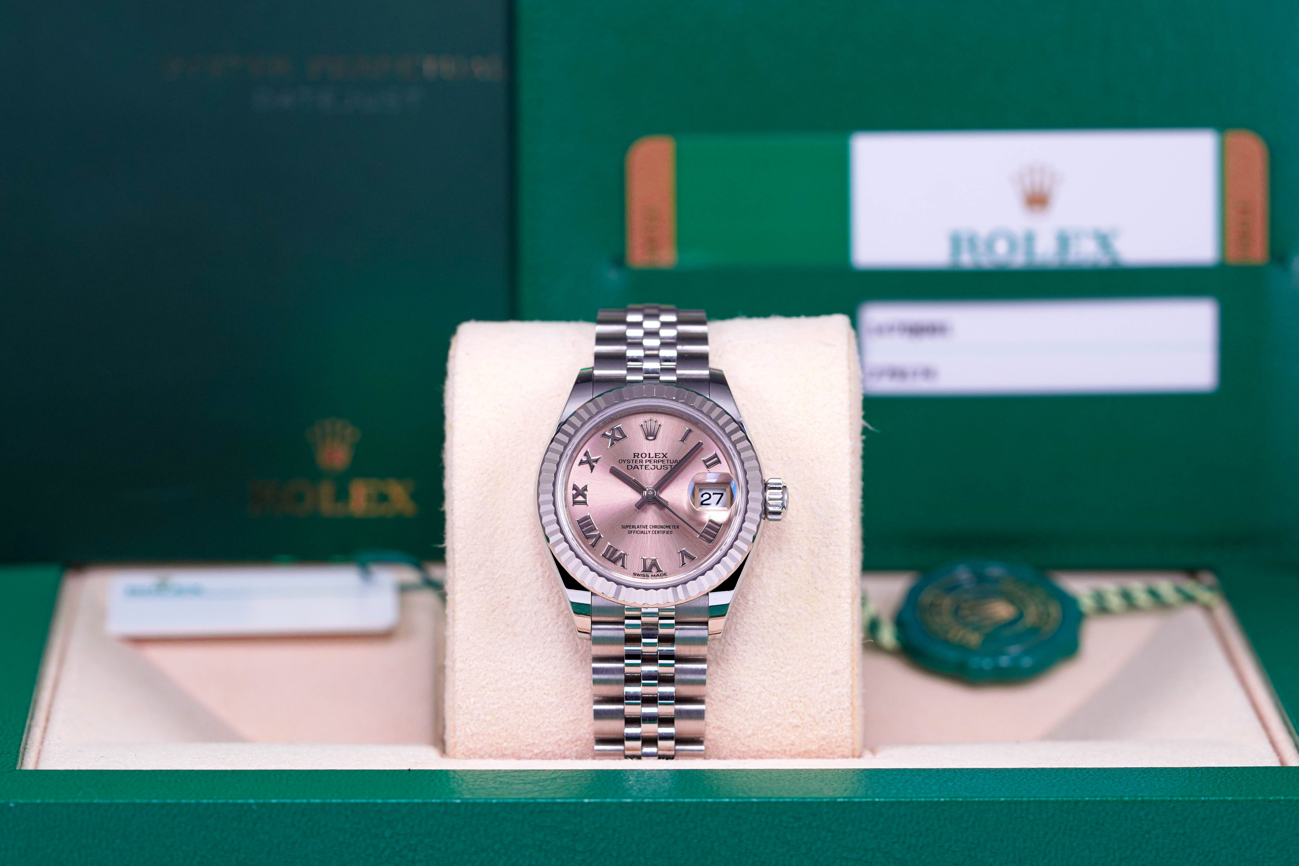 DATEJUST 28MM PINK ROMAN DIAL (2019)