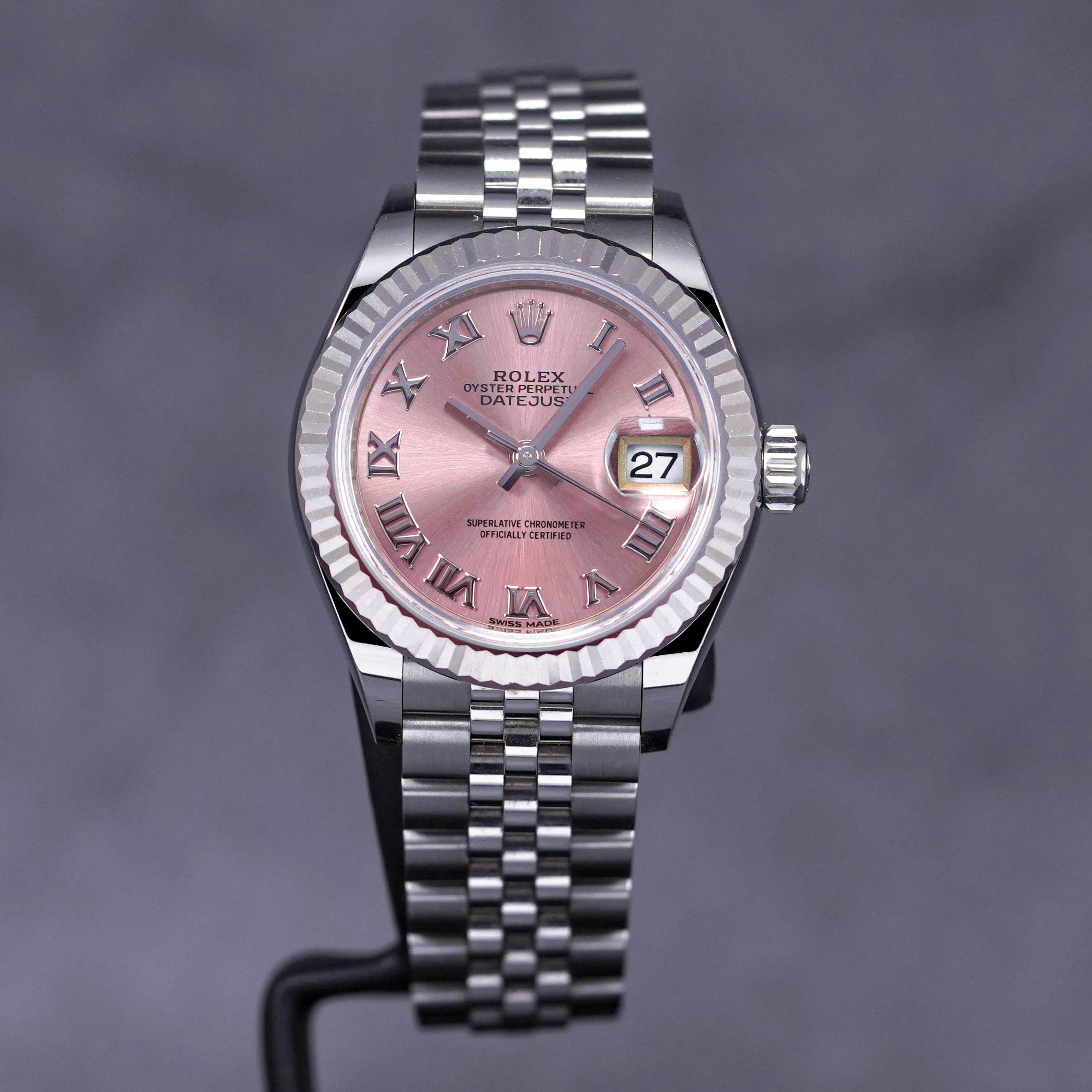 ROLEX DATEJUST 28MM PINK ROMAN DIAL (2019) - IDWX