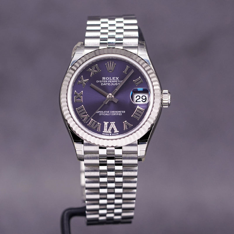 Rolex Datejust Purple Roman Diamond VI