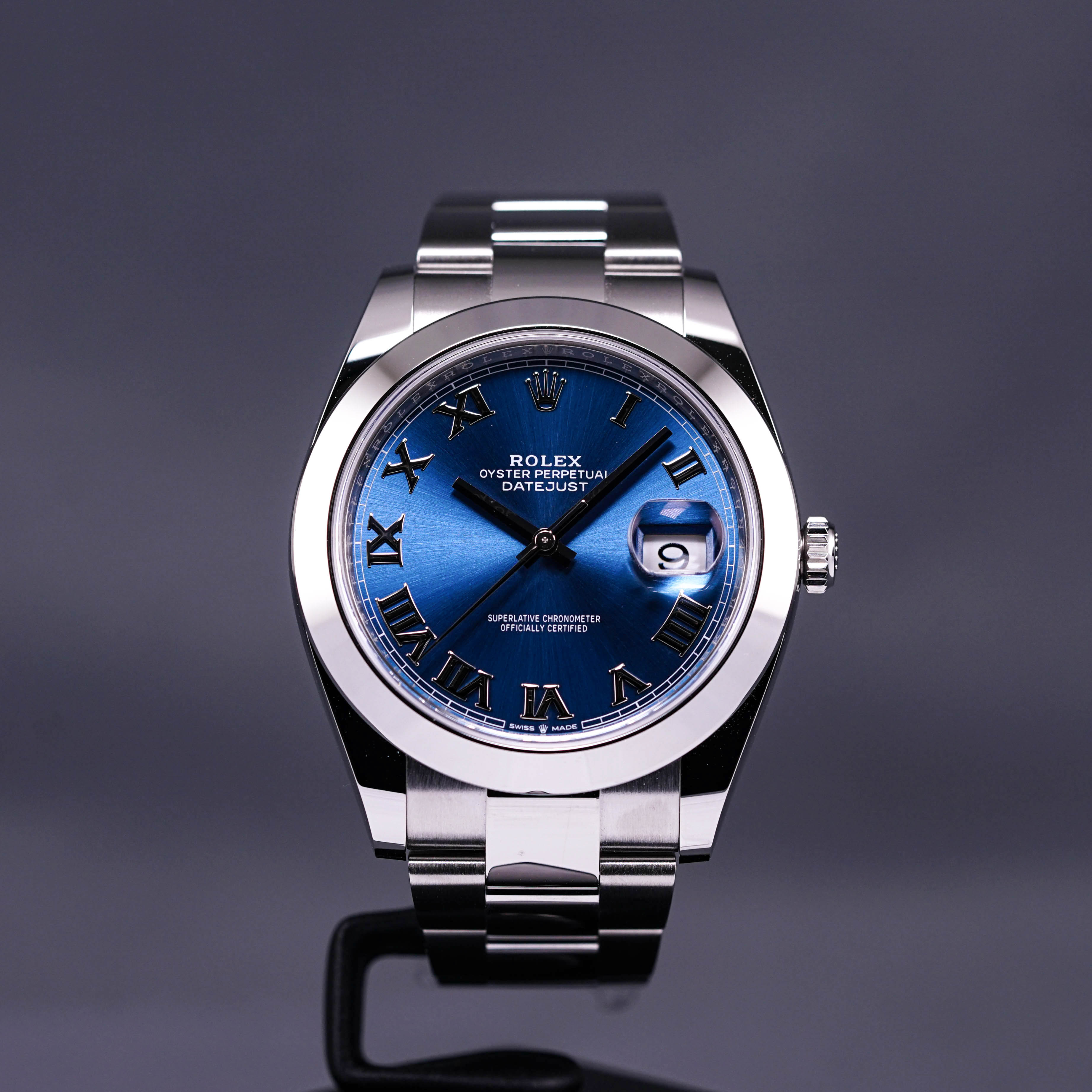 DATEJUST 41MM BLUE ROMAN DIAL