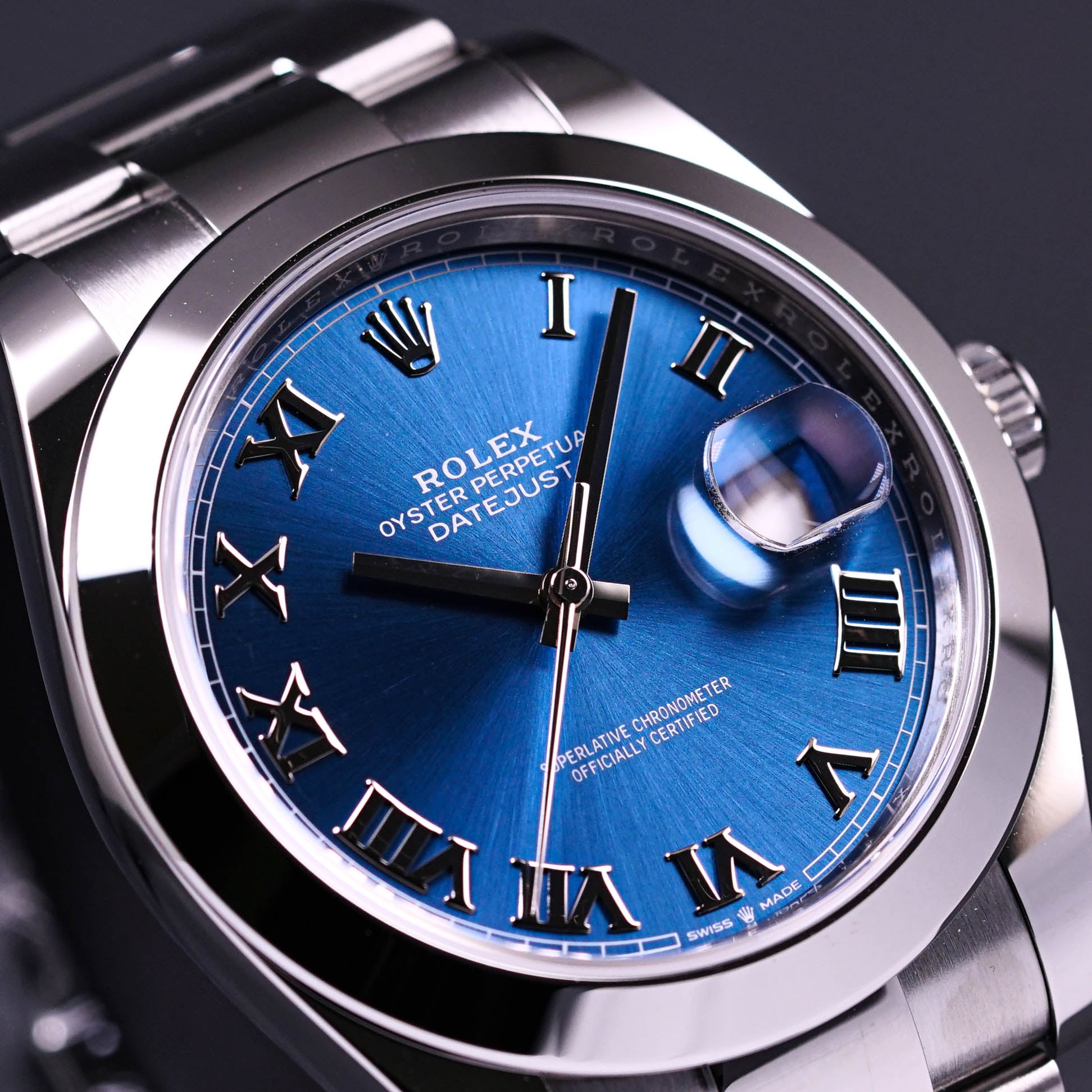 DATEJUST 41MM BLUE ROMAN DIAL