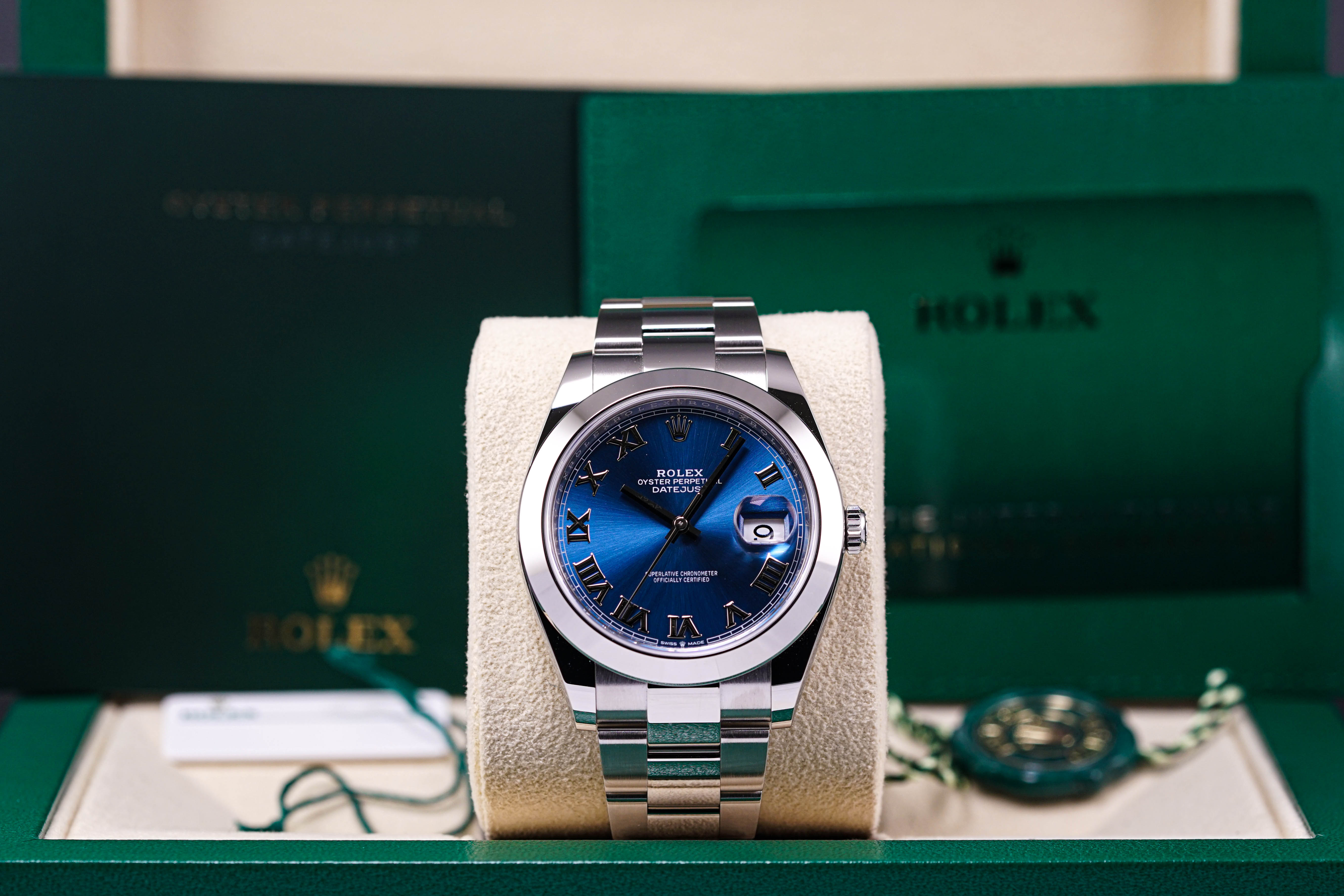 DATEJUST 41MM BLUE ROMAN DIAL