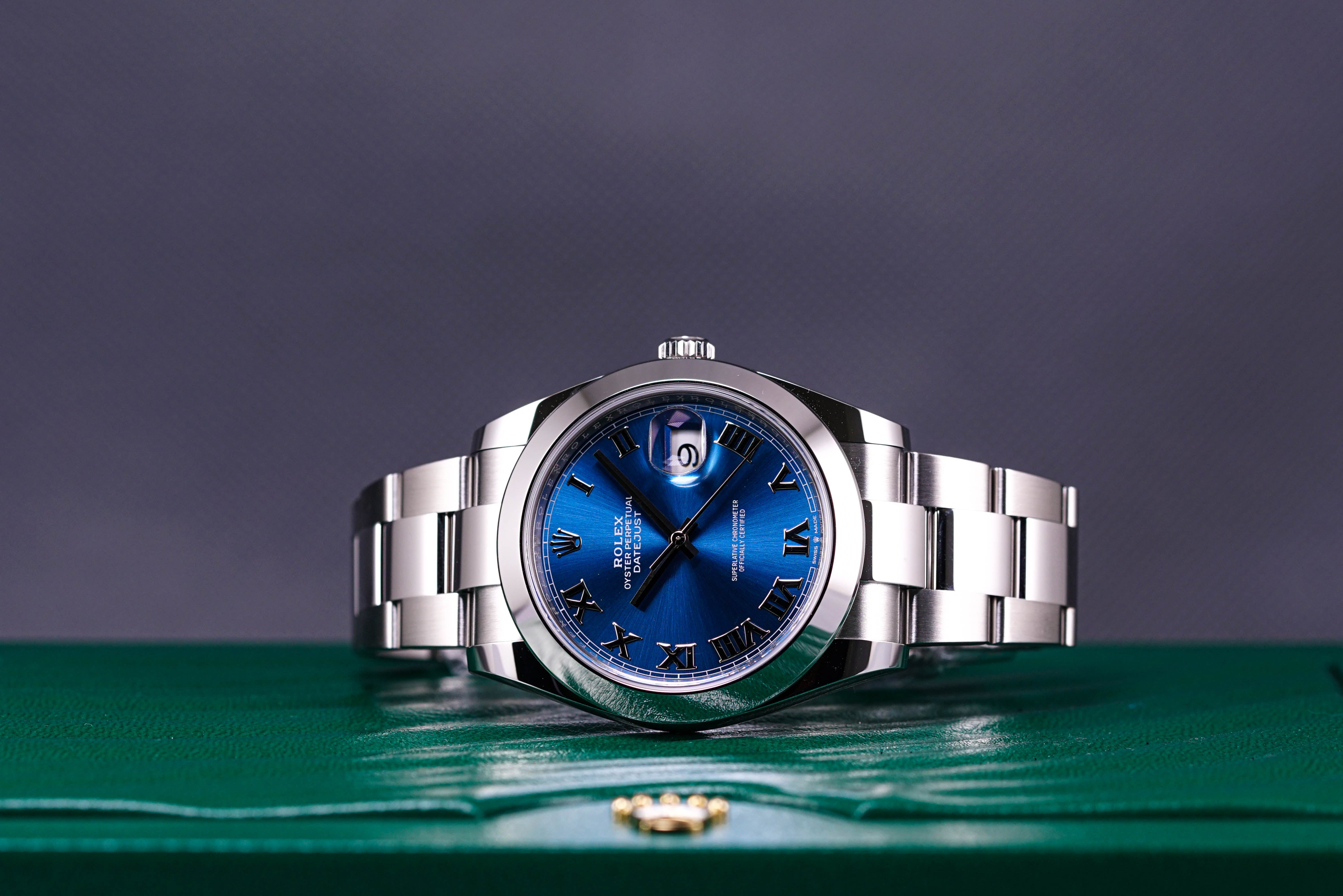 DATEJUST 41MM BLUE ROMAN DIAL