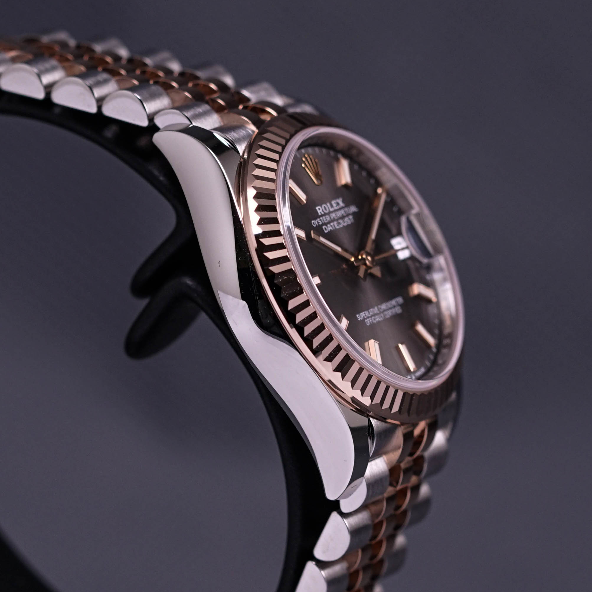 DATEJUST 31MM TWOTONE ROSEGOLD RHODIUM DIAL