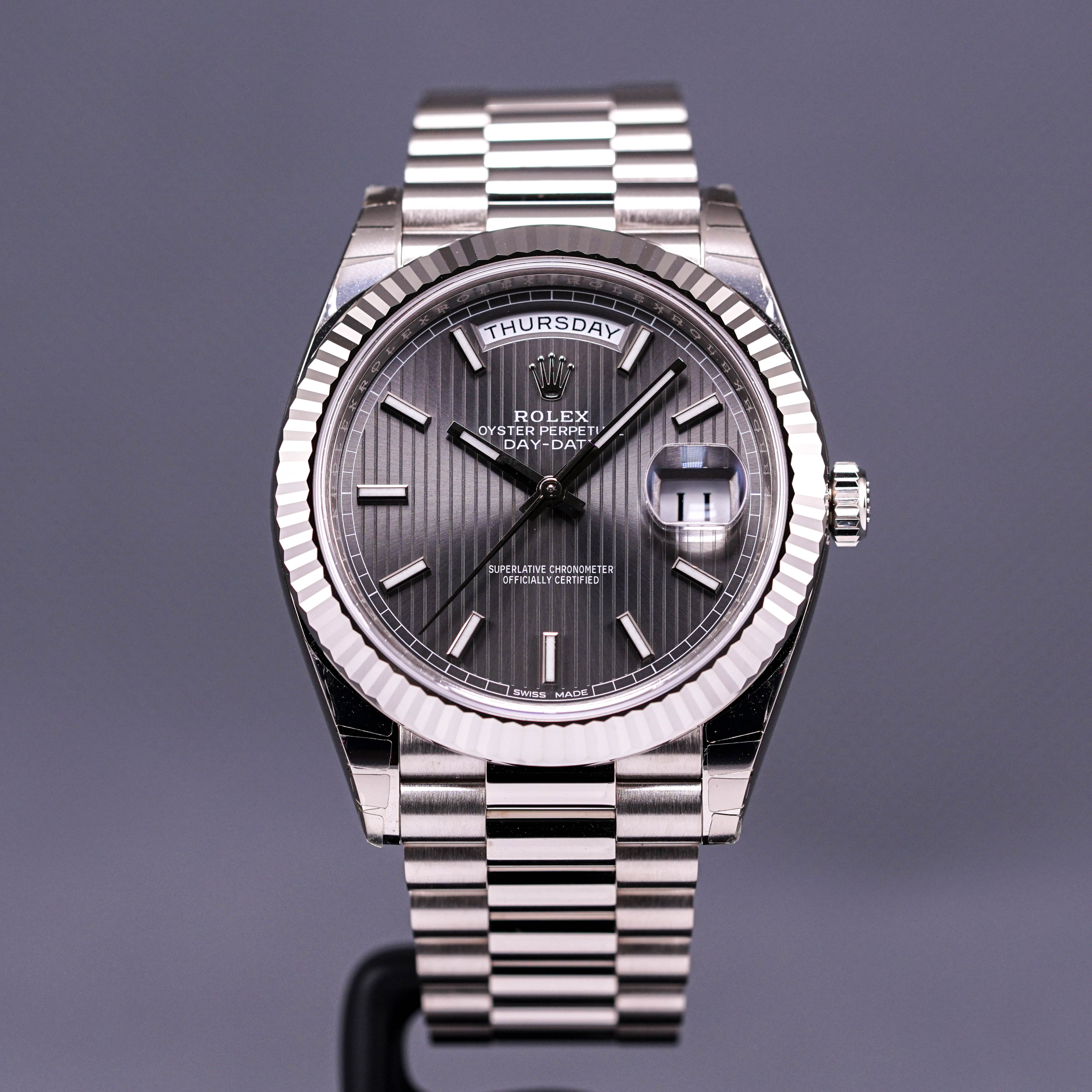 Rolex day date deals dark rhodium