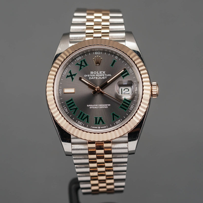 ROLEX DATEJUST 41MM TWOTONE ROSEGOLD WIMBLEDON 2019