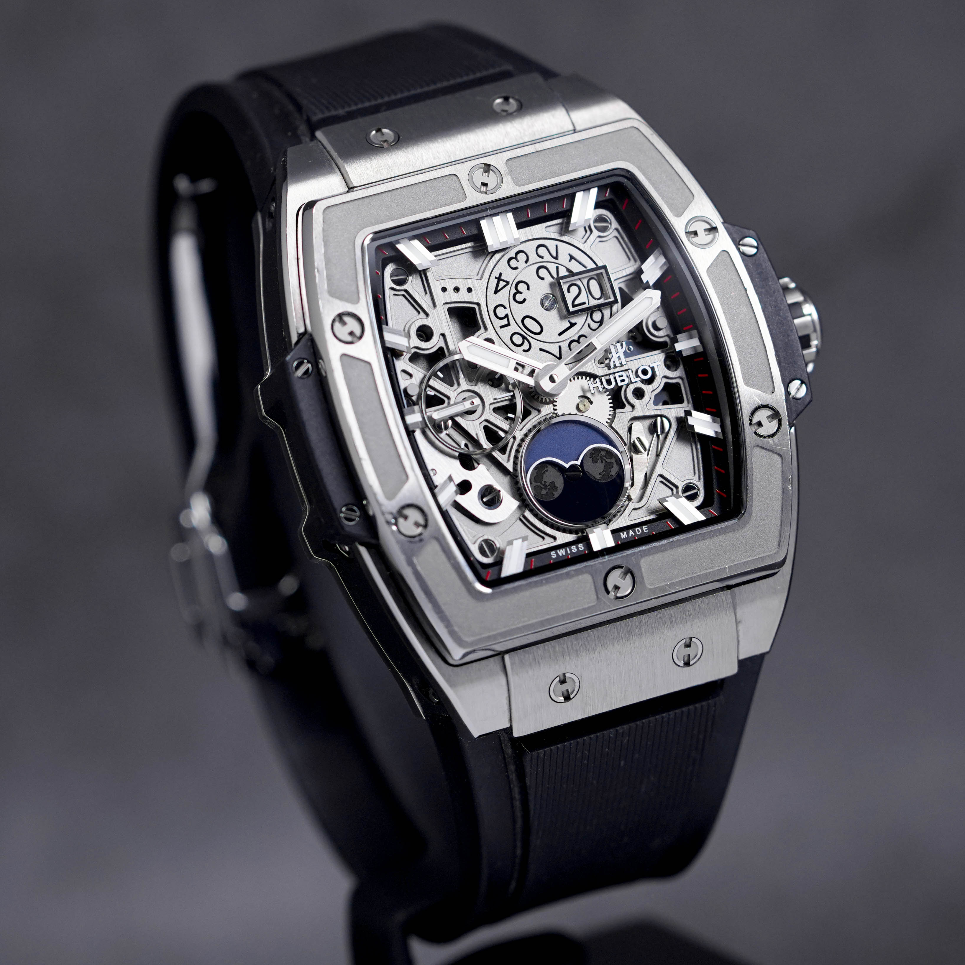 SPIRIT OF BIG BANG 42MM MOONPHASE TITANIUM SKELETON DIAL (2022)