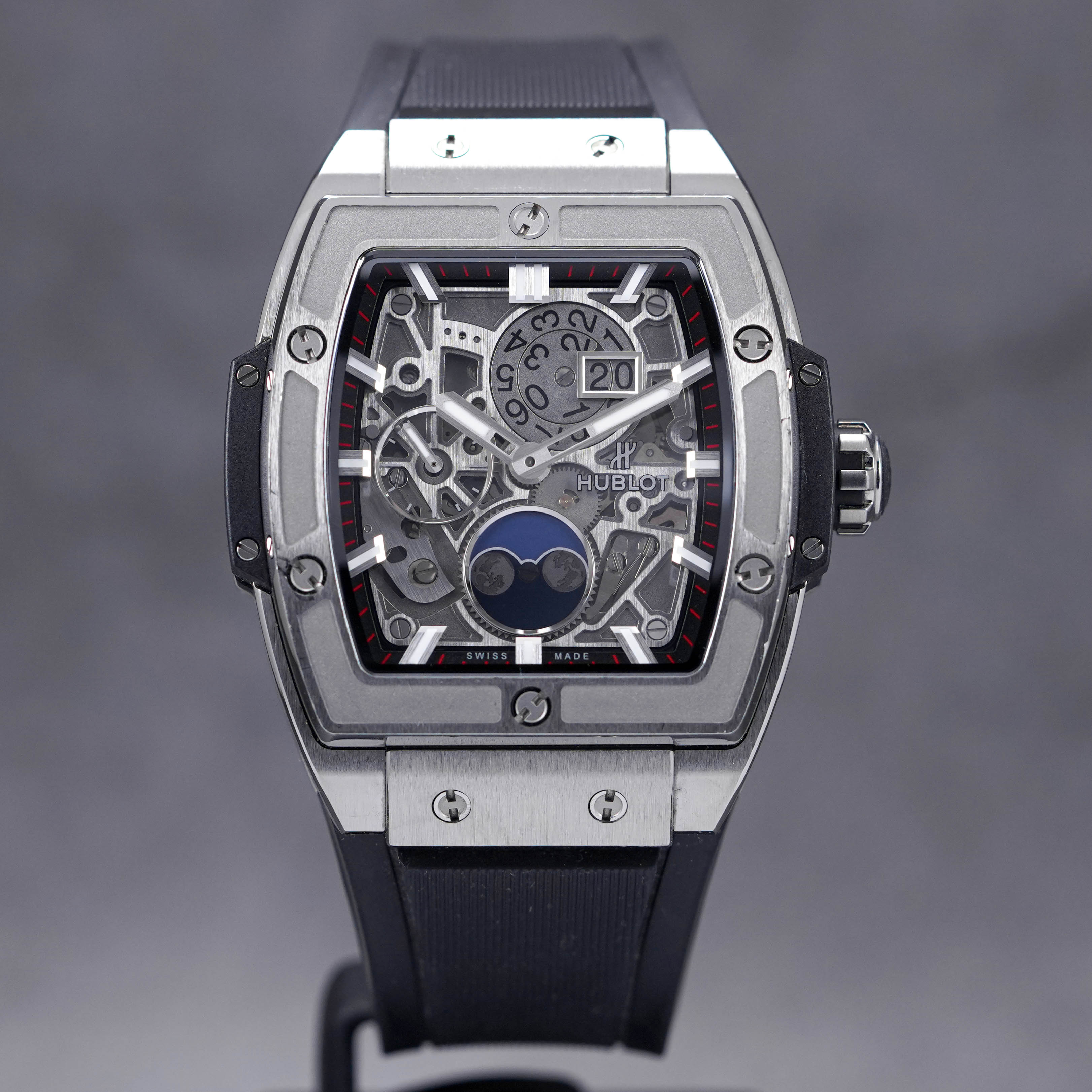 SPIRIT OF BIG BANG 42MM MOONPHASE TITANIUM SKELETON DIAL (2022)