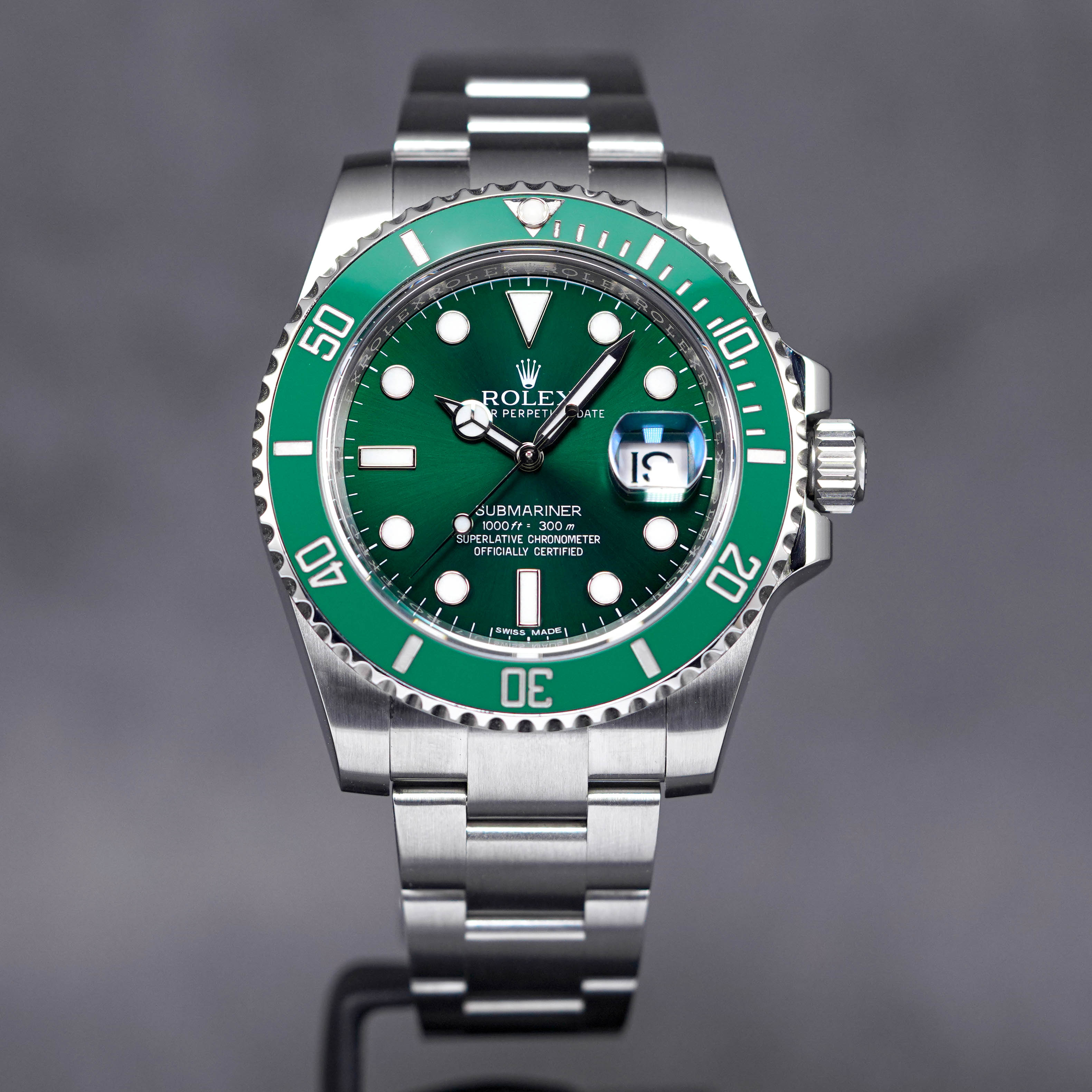 SUBMARINER DATE 40MM 'HULK' (2018)