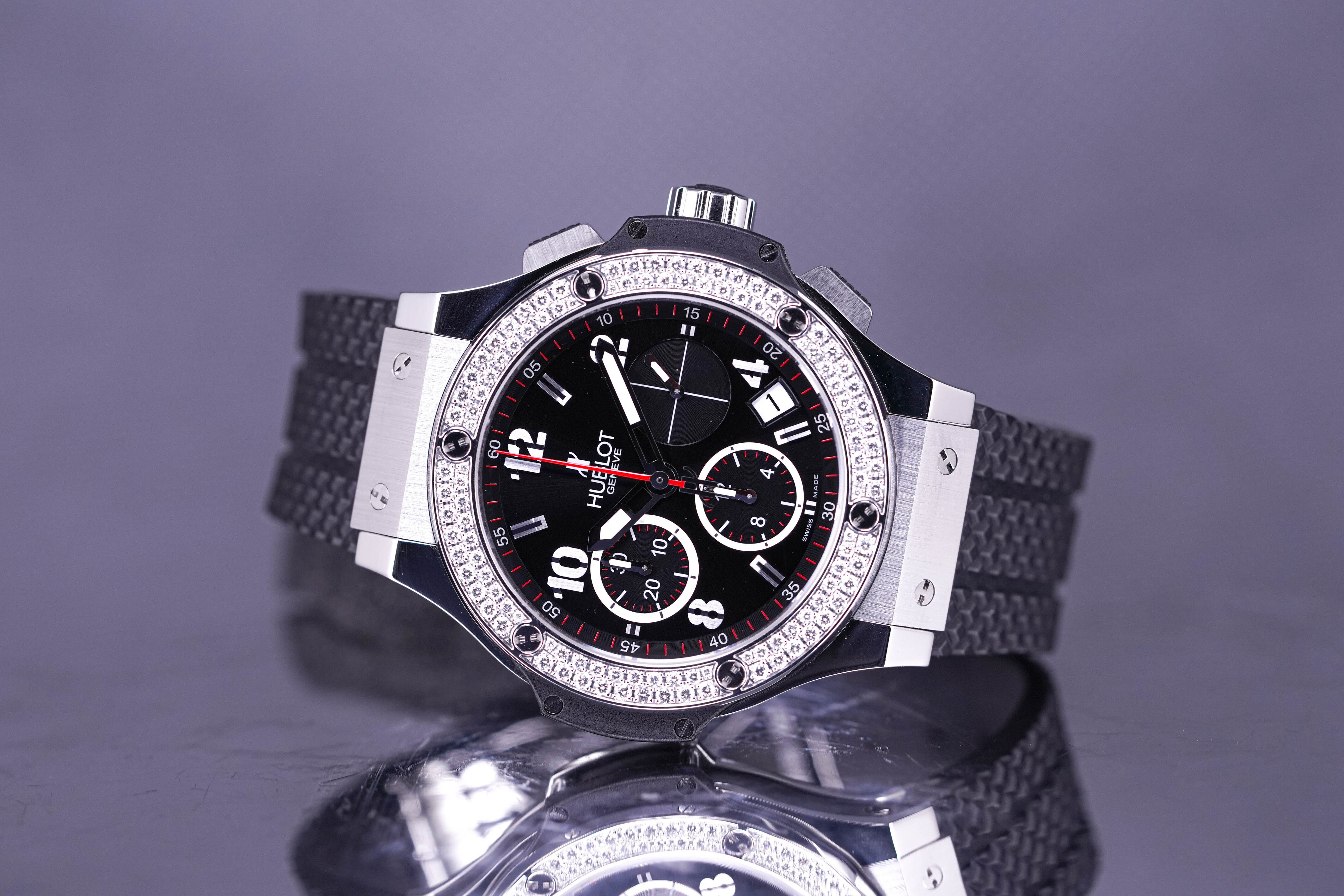 BIG BANG CHRONOGRAPH 41MM STEEL DIAMOND BEZEL (2015)