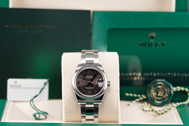 ROLEX DATEJUST 31MM DOMED OYSTER RHODIUM DIAL (2021)