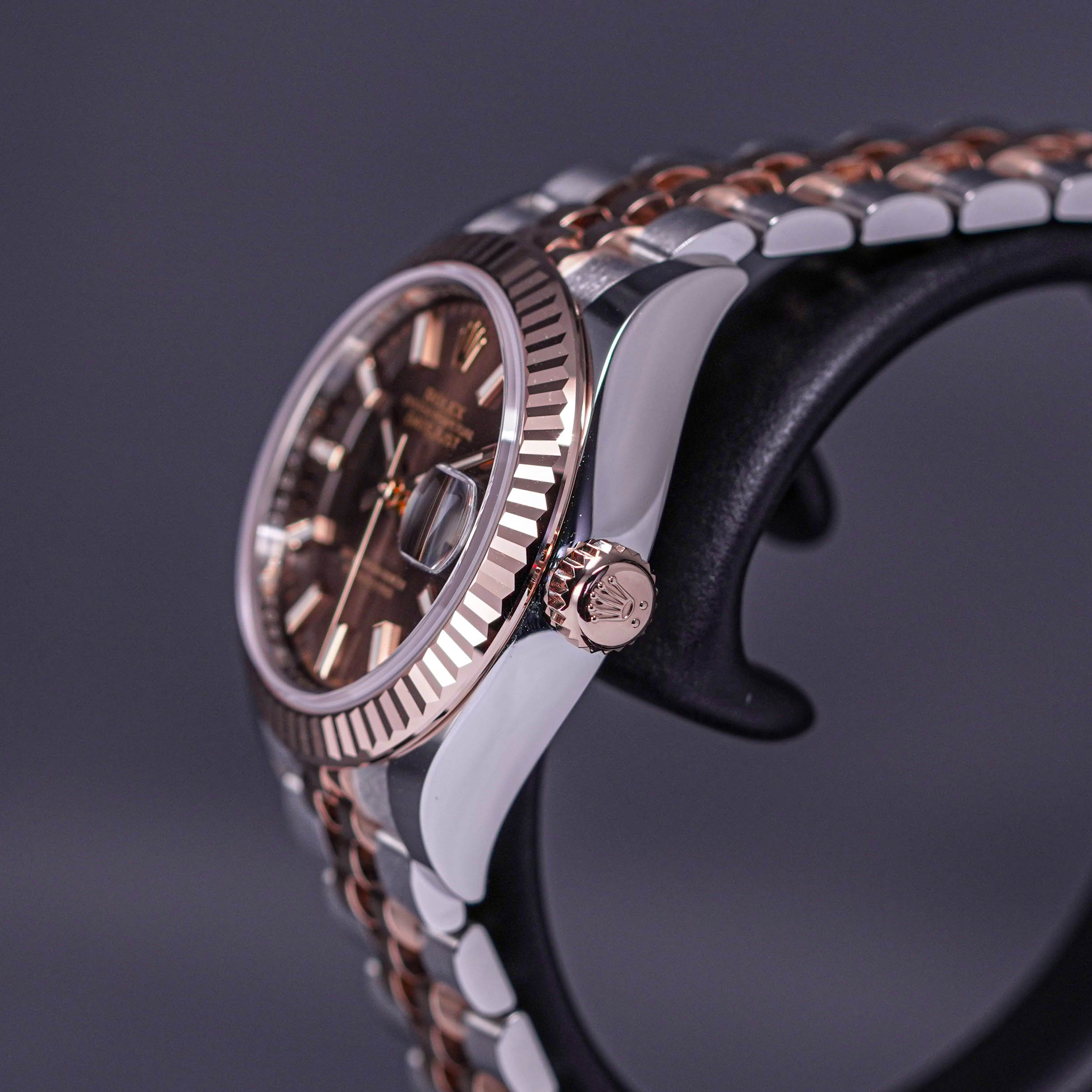 DATEJUST 28MM TWOTONE ROSEGOLD CHOCO DIAL (2022)