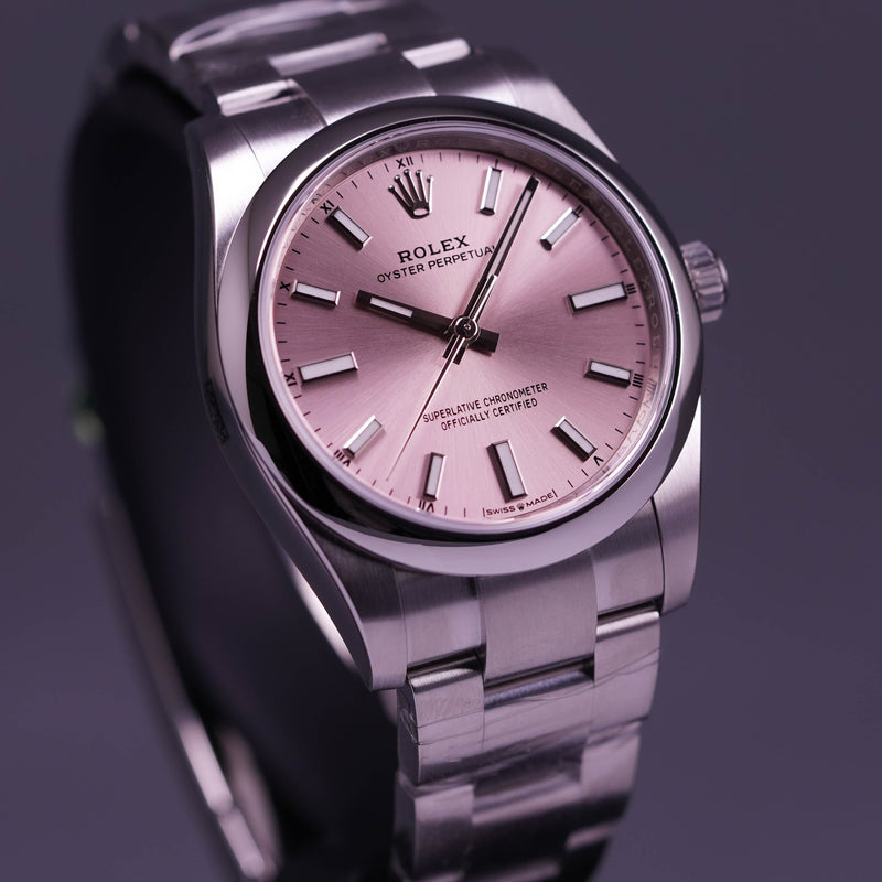 OYSTER PERPETUAL 34MM PINK DIAL (2022)