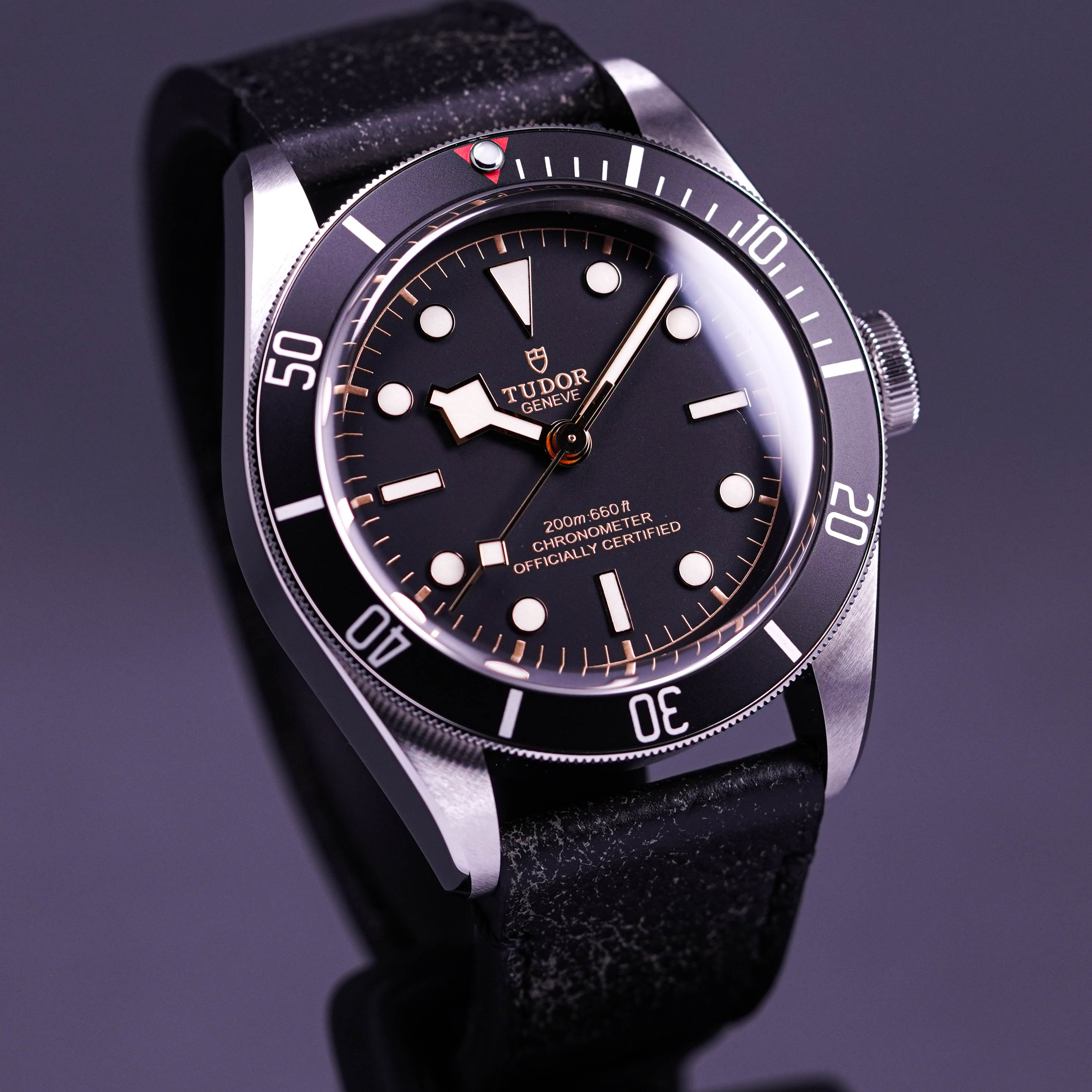 TUDOR BLACK BAY 41MM BLACK LEATHER (2022)