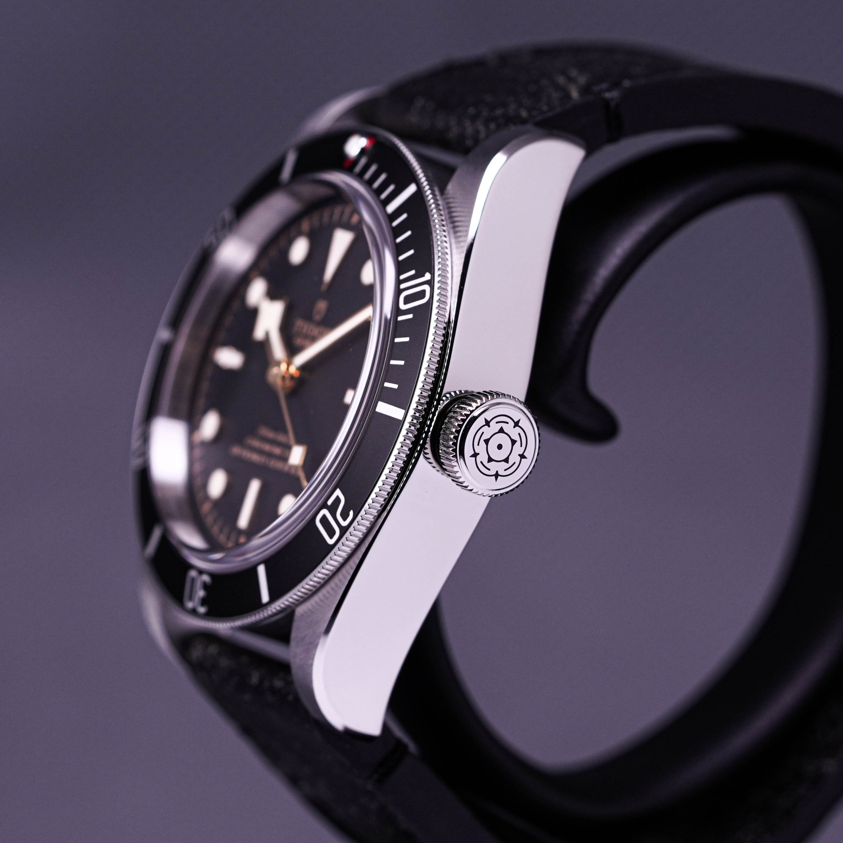 TUDOR BLACK BAY 41MM BLACK LEATHER (2022)