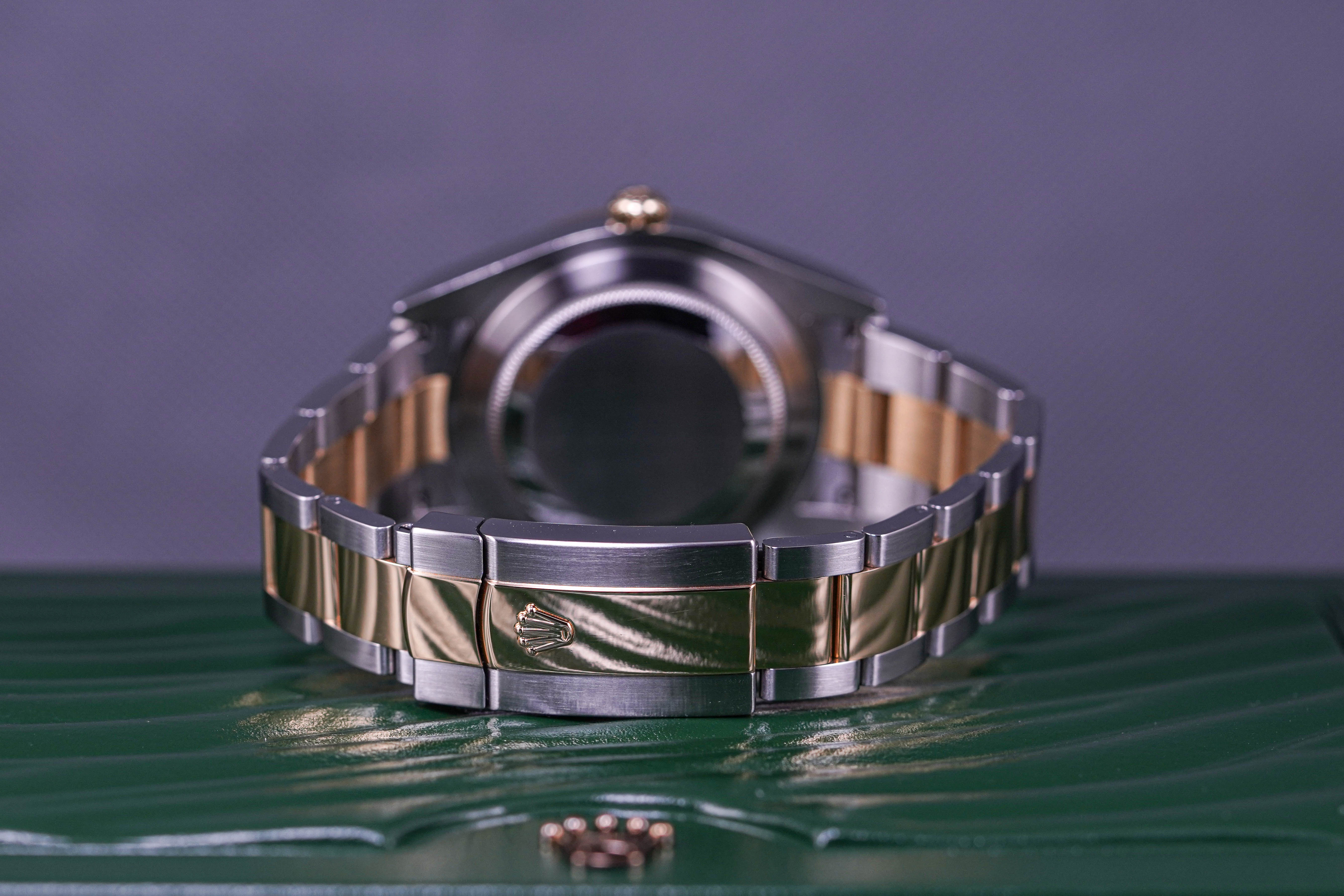 ROLEX DATEJUST-II TWOTONE YELLOWGOLD FLUTED OYSTER WIMBLEDON DIAL (2011)