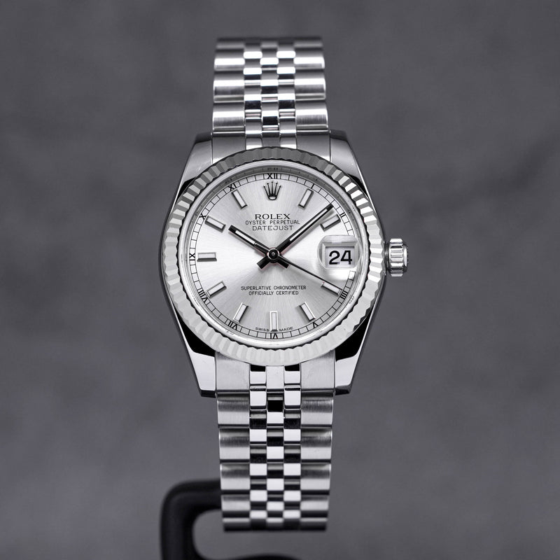 DATEJUST 31MM FLUTED JUBILEE SILVER DIAL (2013)
