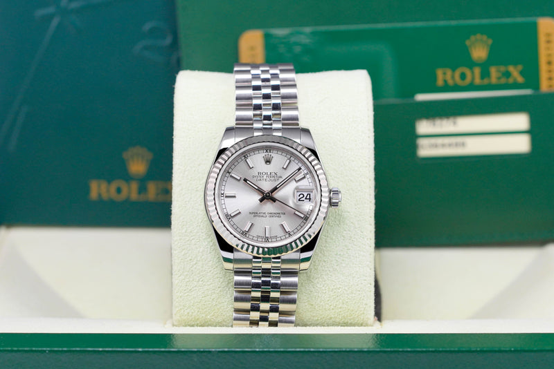 DATEJUST 31MM FLUTED JUBILEE SILVER DIAL (2013)