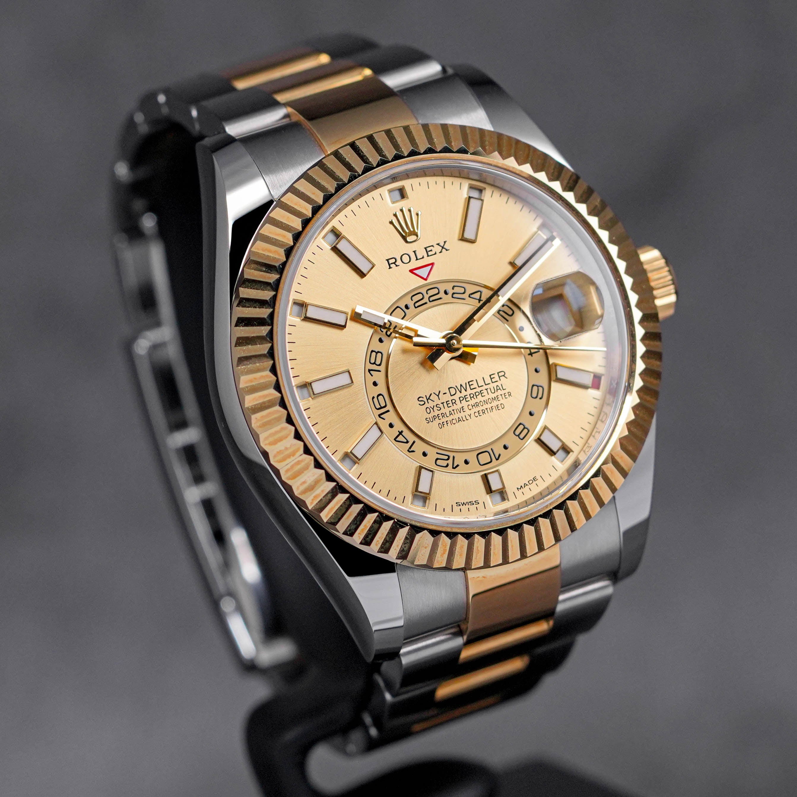 SKY DWELLER TWOTONE YELLOWGOLD CHAMPAGNE DIAL (2020)