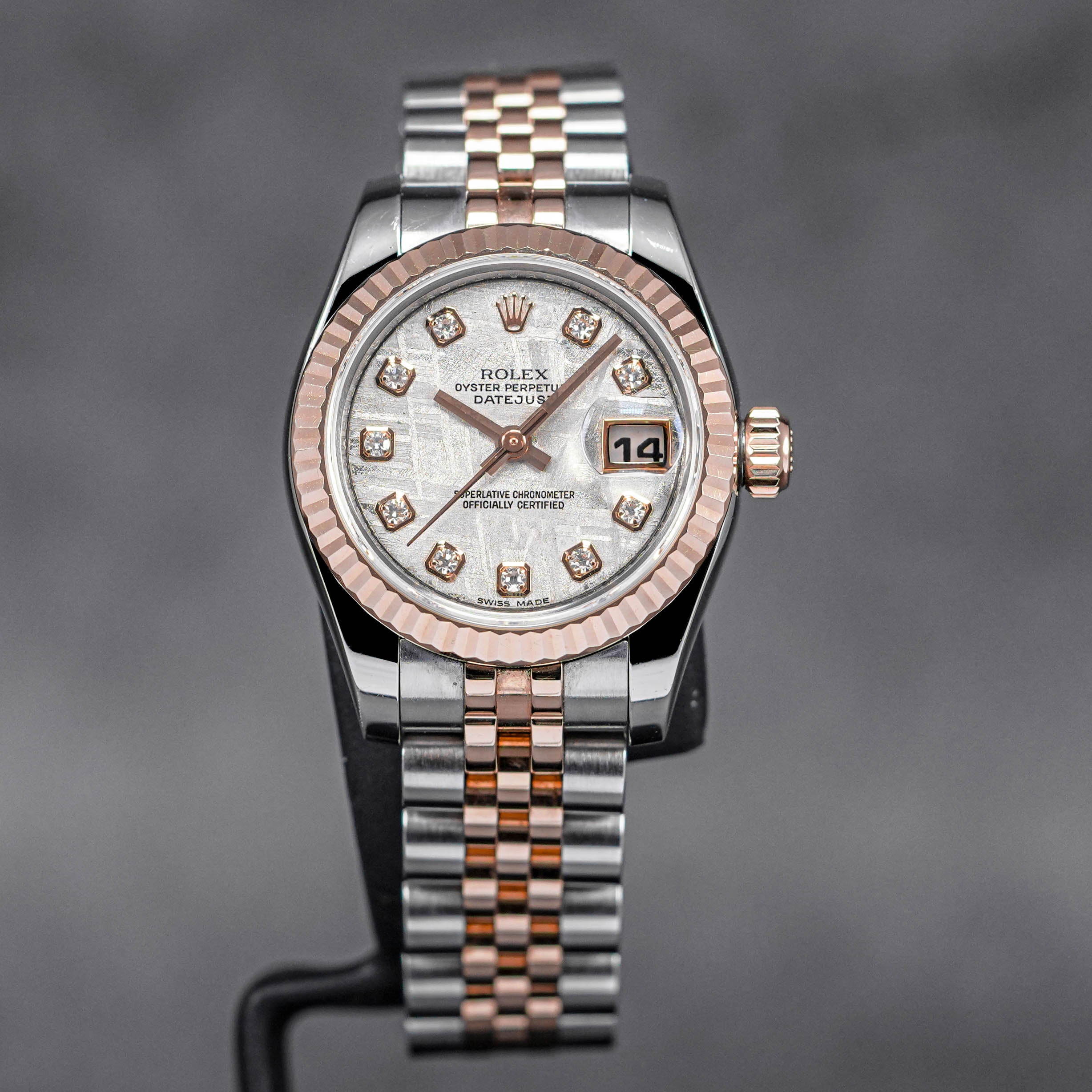 DATEJUST 26MM TWOTONE ROSEGOLD METEORITE DIAMOND DIAL (2012)