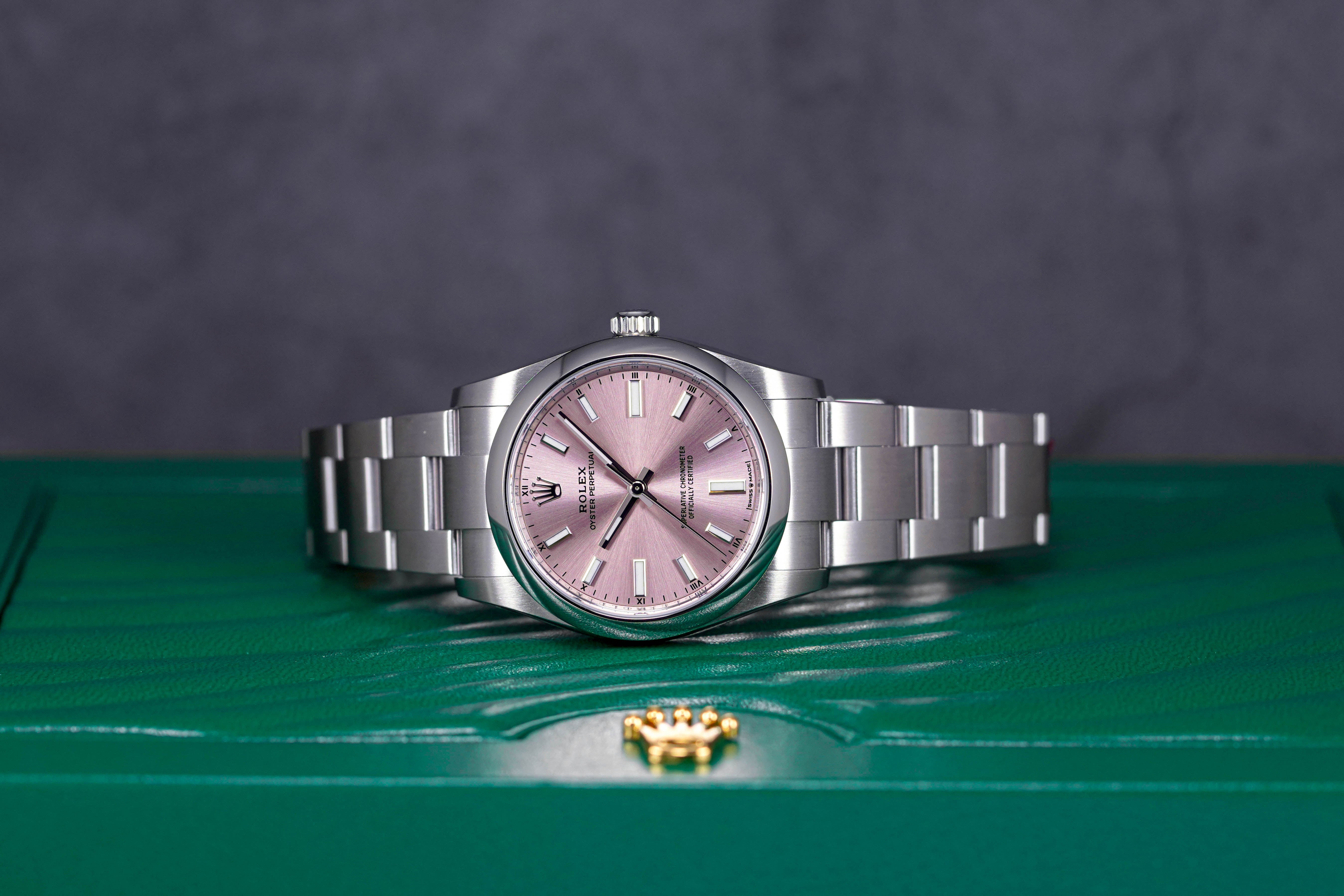 OYSTER PERPETUAL 34MM PINK DIAL (2023)