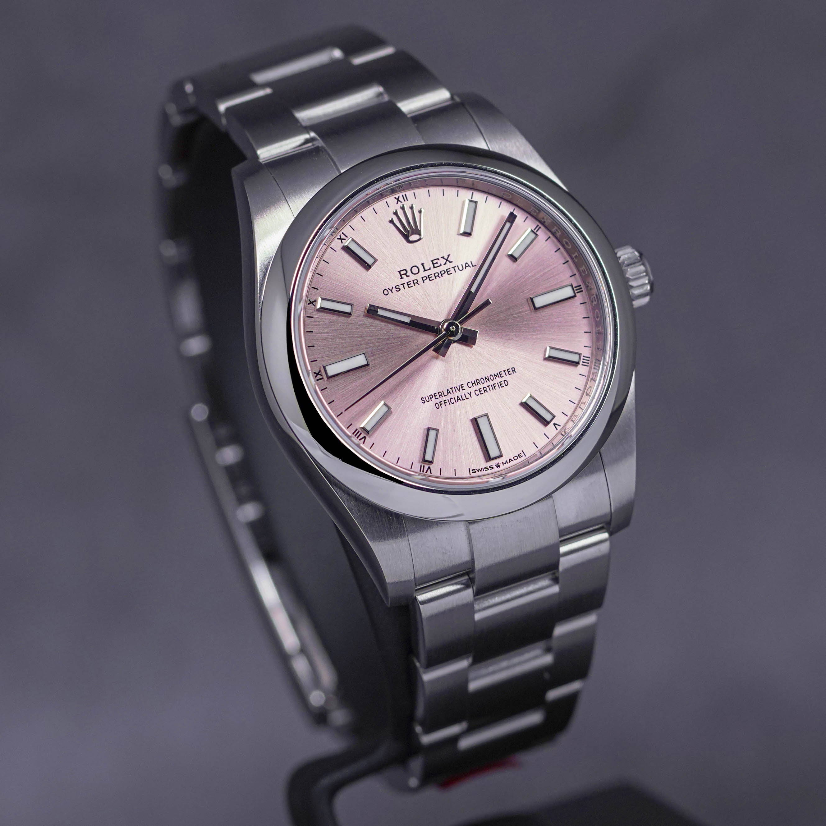 OYSTER PERPETUAL 34MM PINK DIAL (2023)