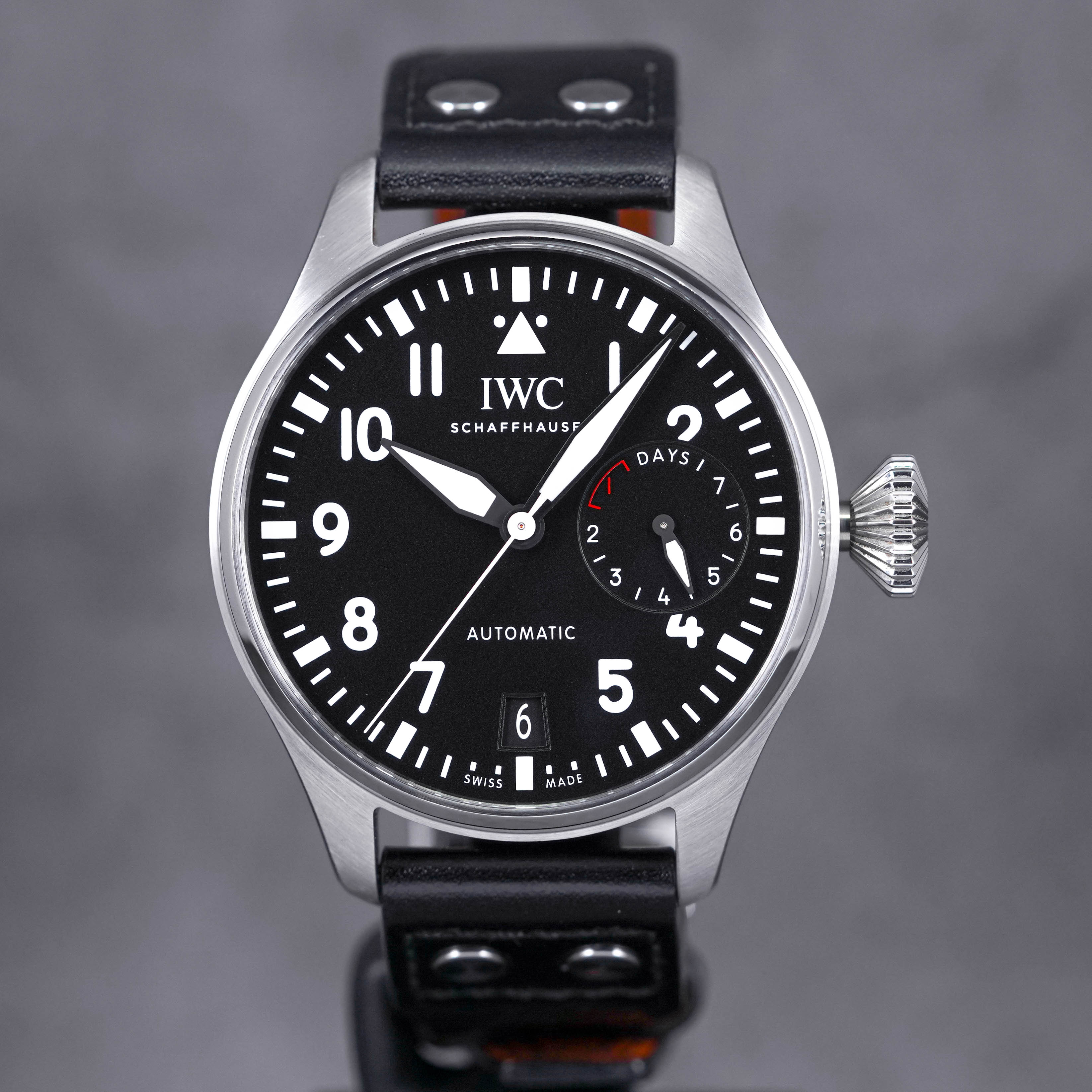 IWC BIG PILOT BLACK DIAL 2016 IDWX