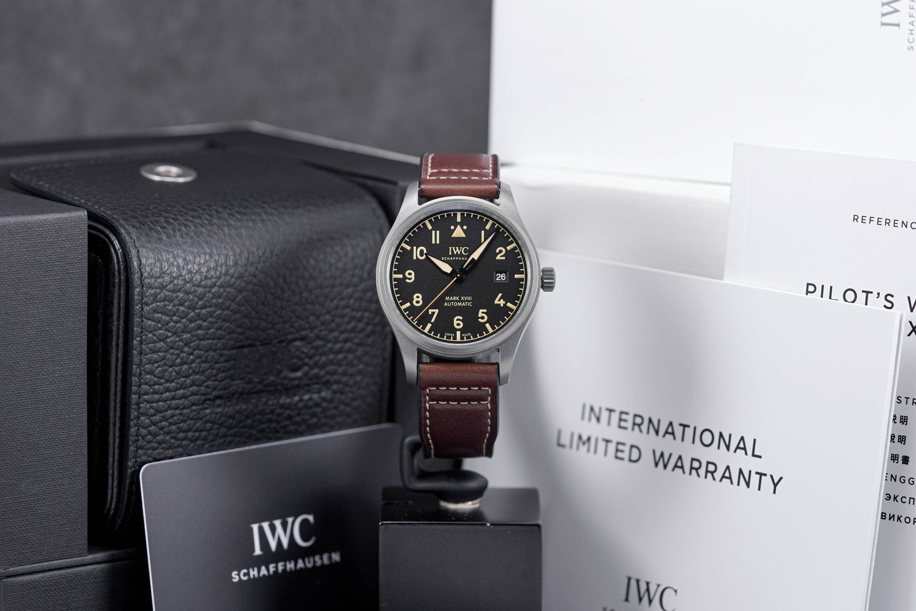 IWC PILOT MARK XVIII HERITAGE TITANIUM BLACK DIAL (2022) IDWX