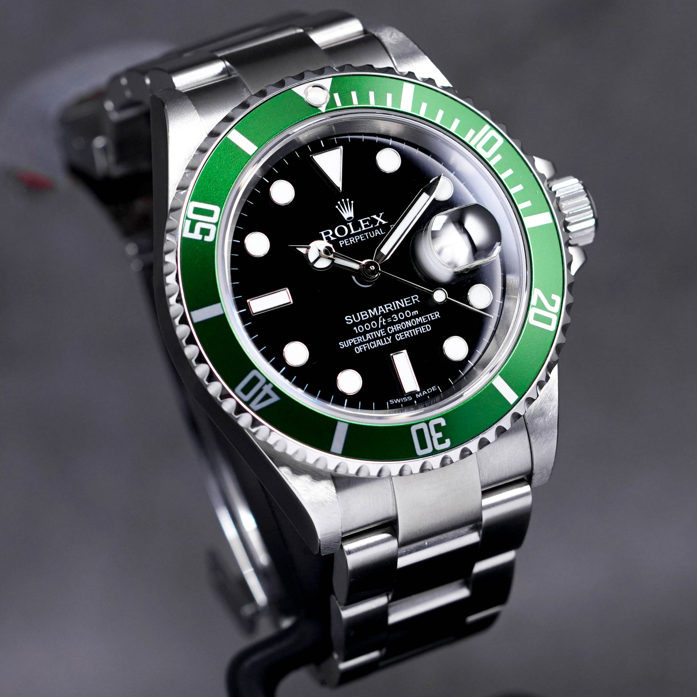 SUBMARINER DATE 40MM 'KERMIT' (WATCH ONLY, CIRCA 2007)