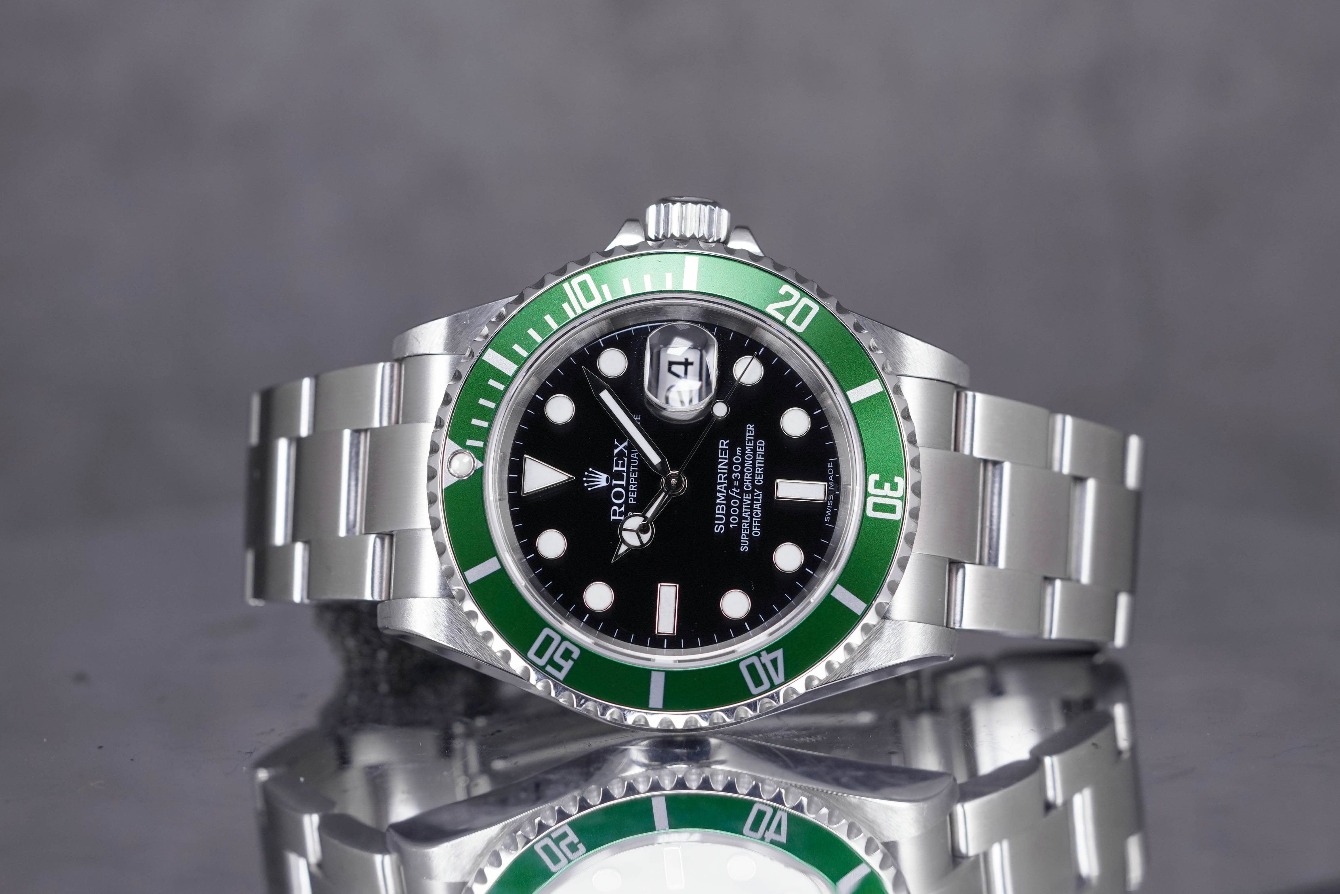 SUBMARINER DATE 40MM 'KERMIT' (WATCH ONLY, CIRCA 2007)