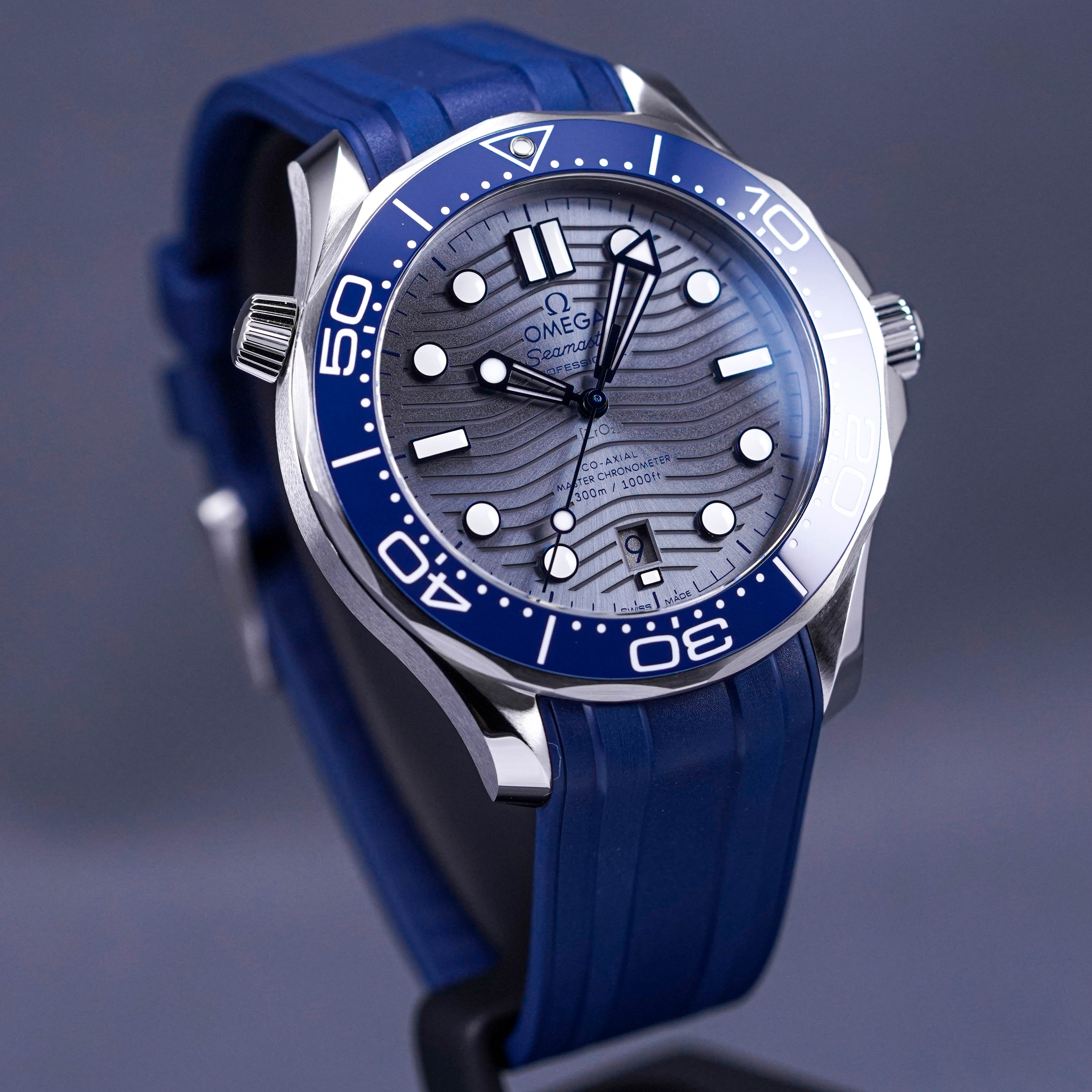 SEAMASTER DIVER 300 GREY DIAL RUBBER STRAP (2022)