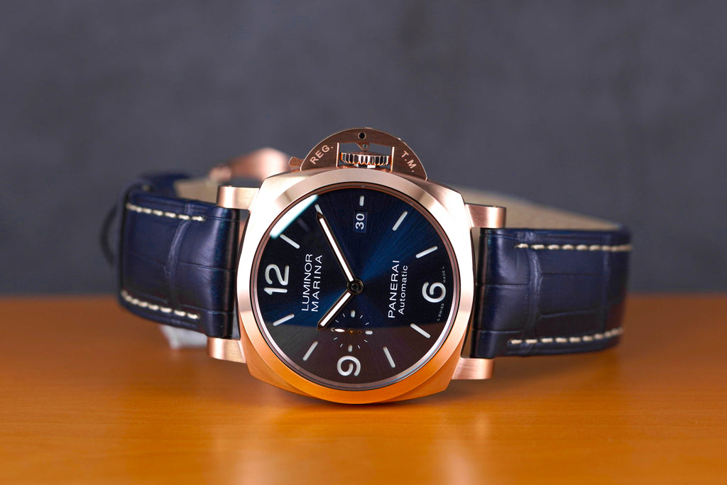 PANERAI LUMINOR MARINA GOLDTECH SOLE BLU ROSEGOLD 2022 IDWX