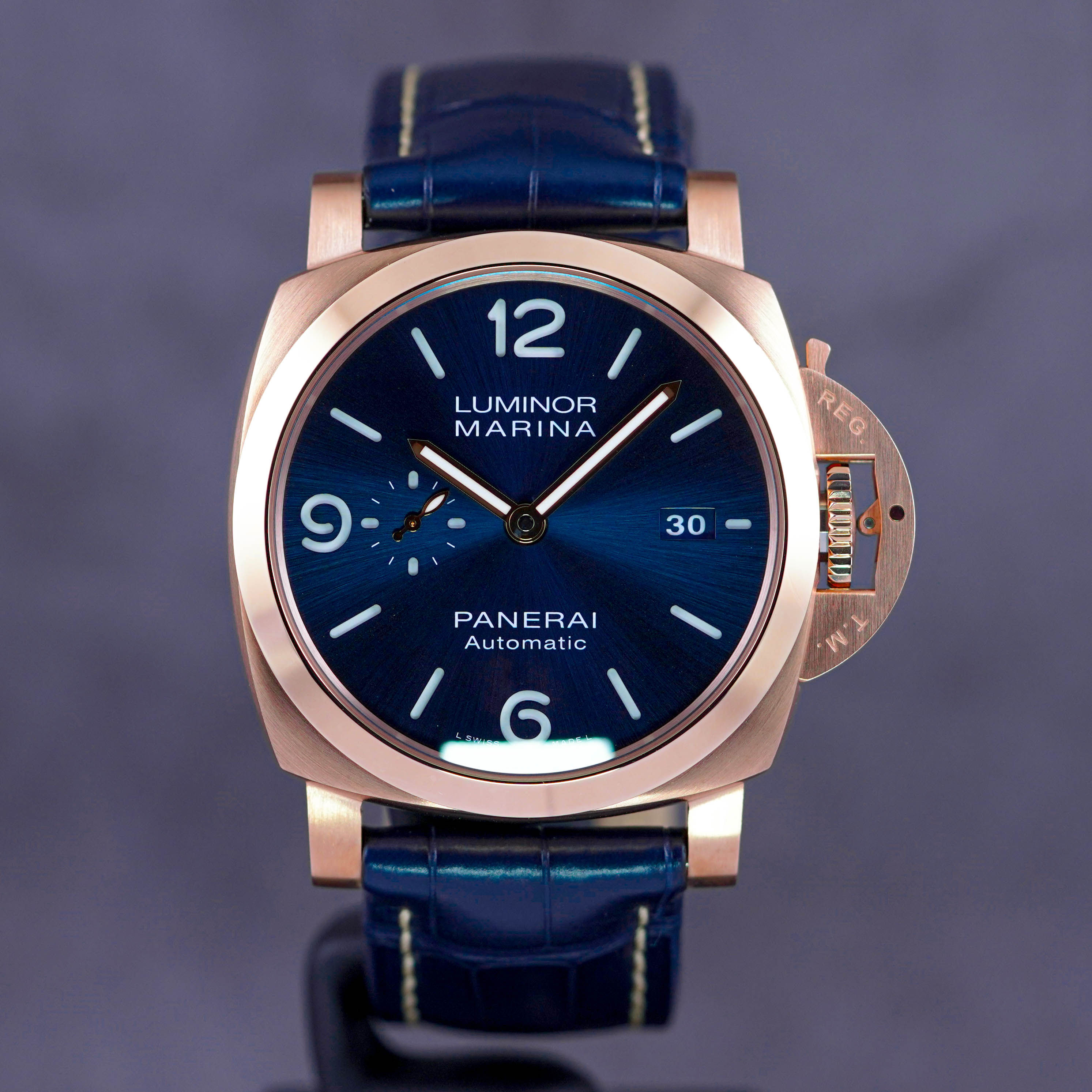 PANERAI LUMINOR MARINA GOLDTECH SOLE BLU ROSEGOLD 2022 IDWX