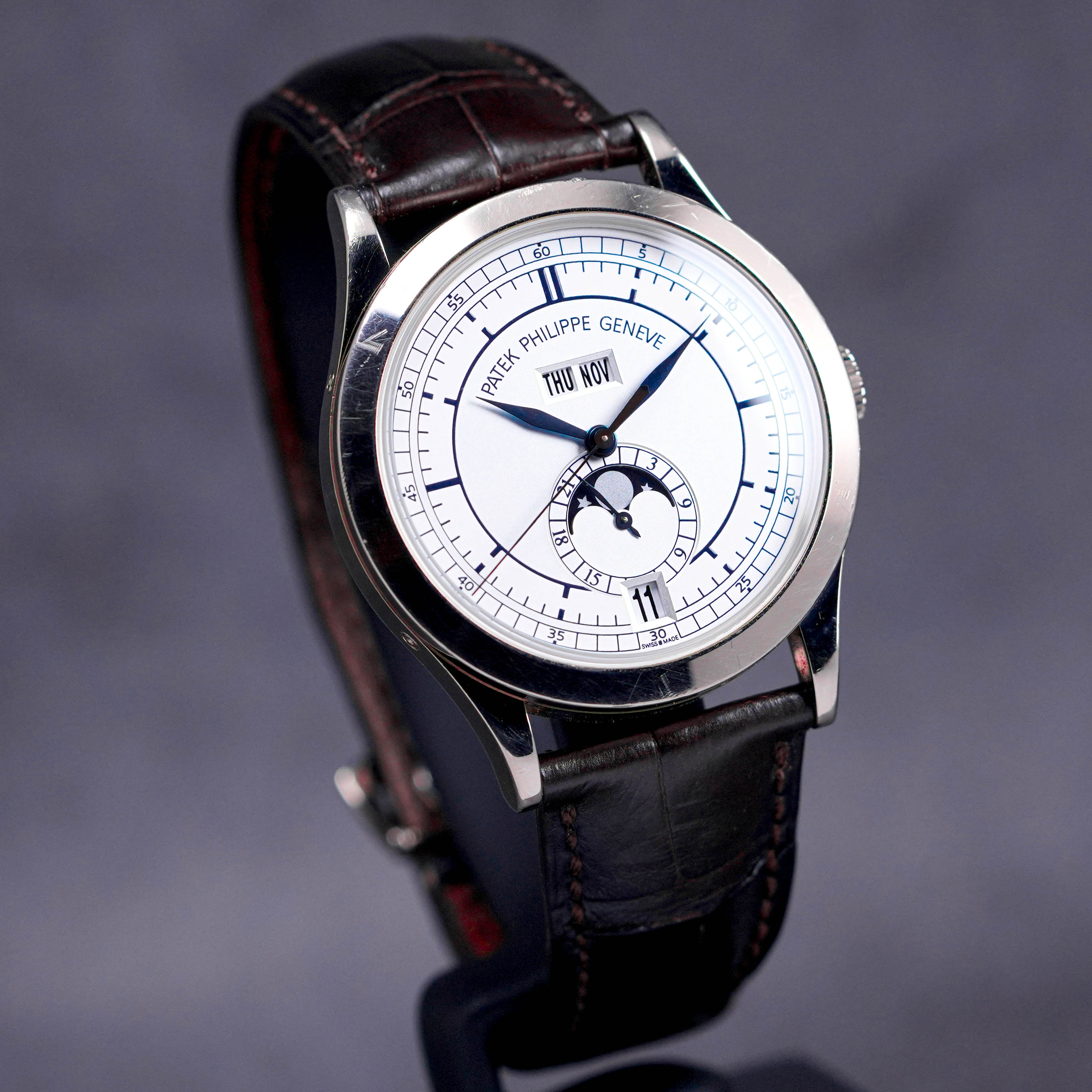 CALATRAVA ANNUAL CALENDAR MOONPHASE WHITEGOLD (2009)