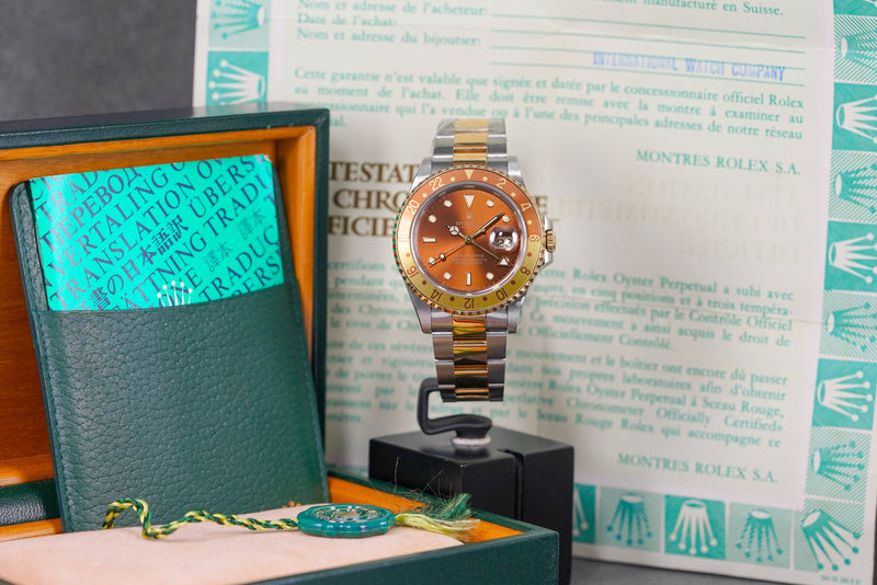 GMT MASTER-II 16713 TWOTONE YELLOWGOLD ROOTBEER 'N SERIES' (CIRCA 1991)
