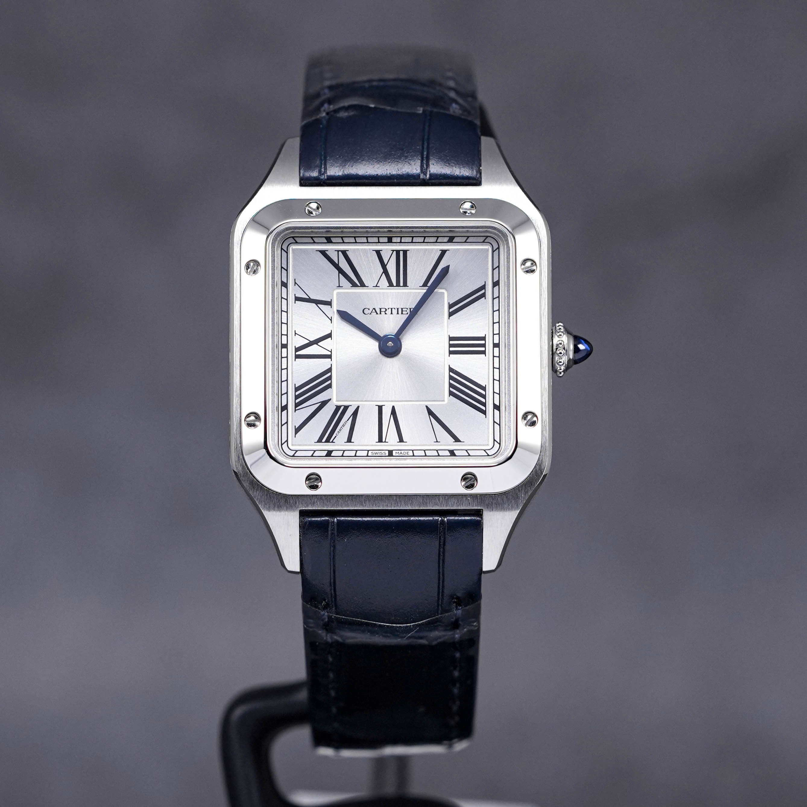 SANTOS DUMONT SMALL QUARTZ SILVER DIAL (2023)