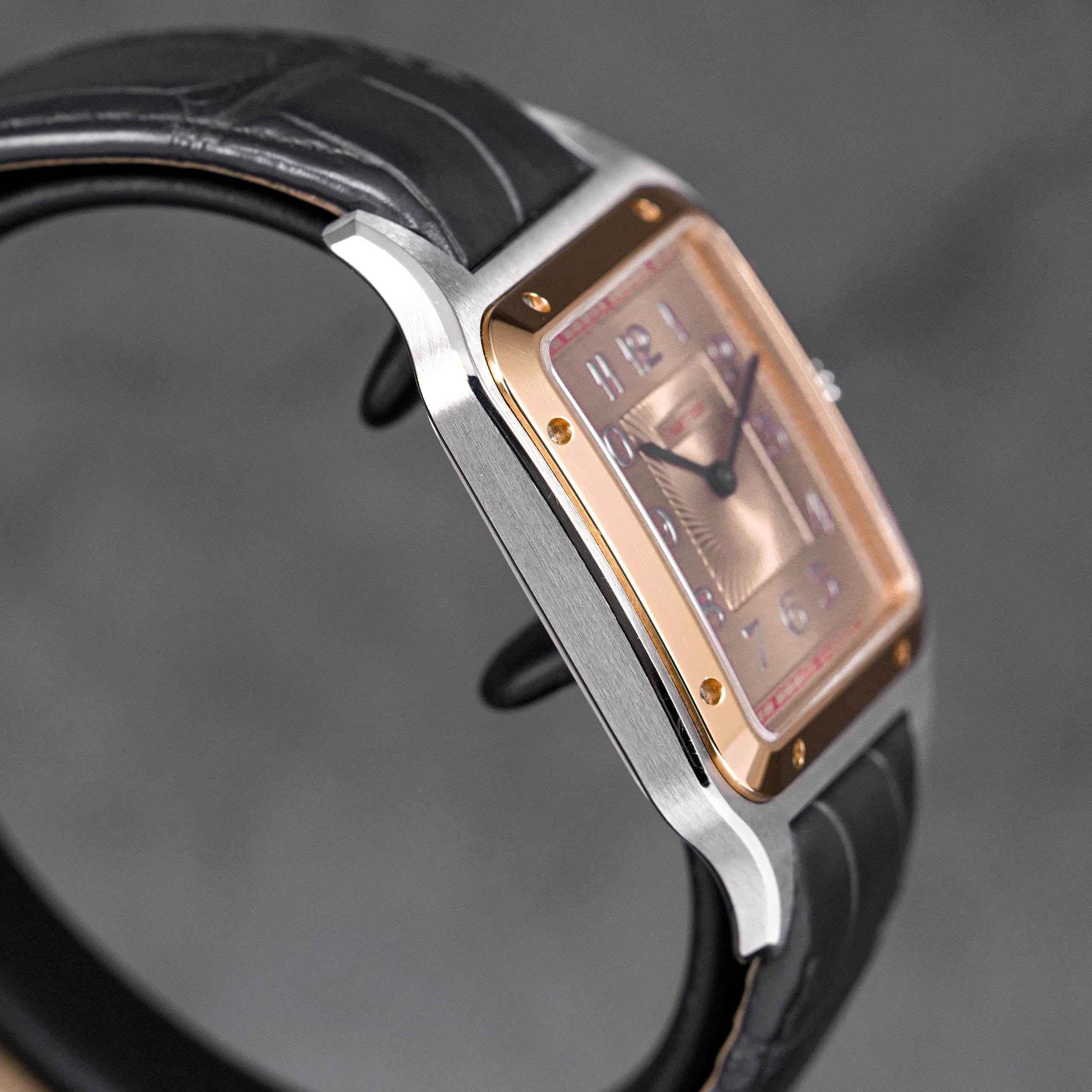 SANTOS DUMONT XL TWOTONE ROSEGOLD SALMON DIAL (2021)