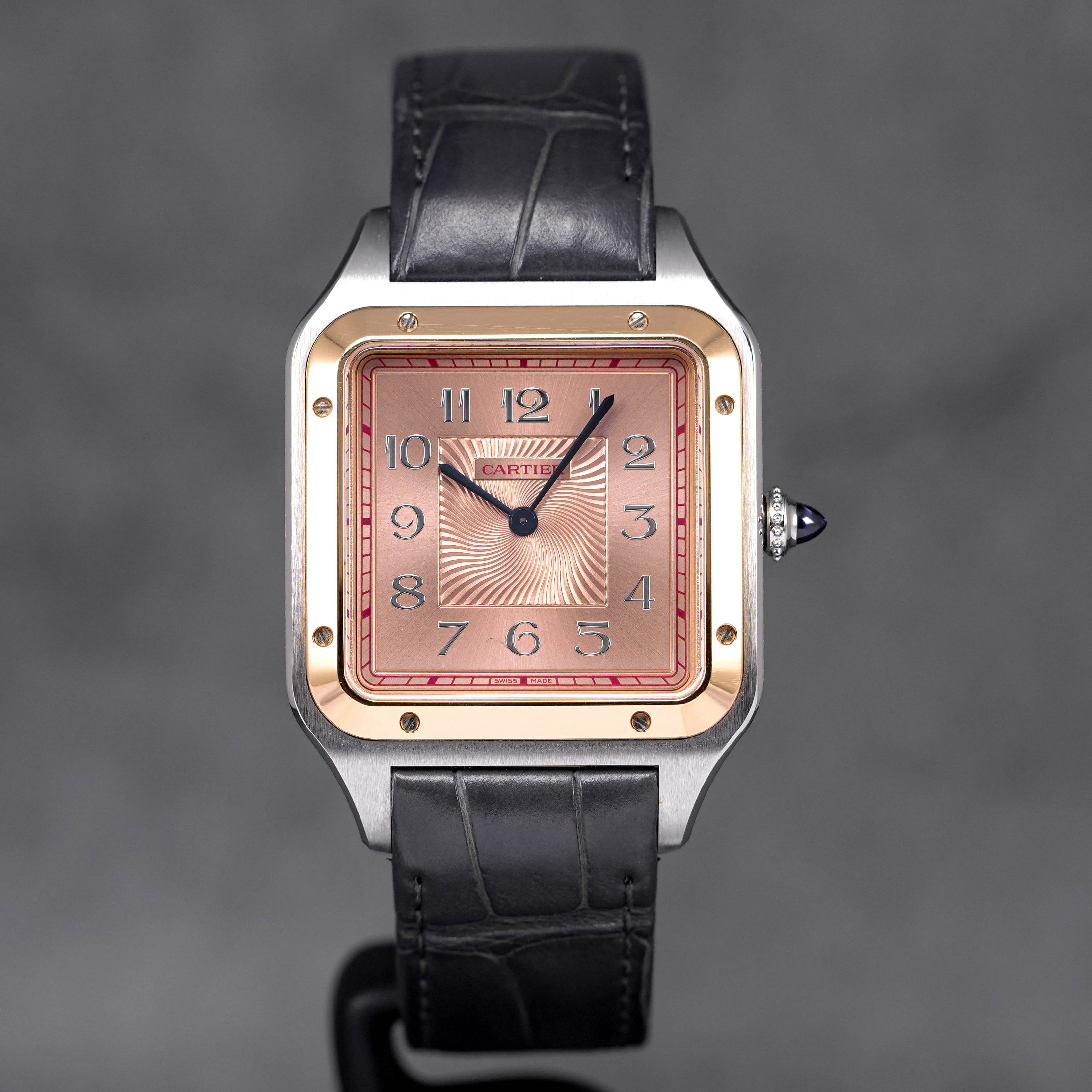 SANTOS DUMONT XL TWOTONE ROSEGOLD SALMON DIAL (2021)