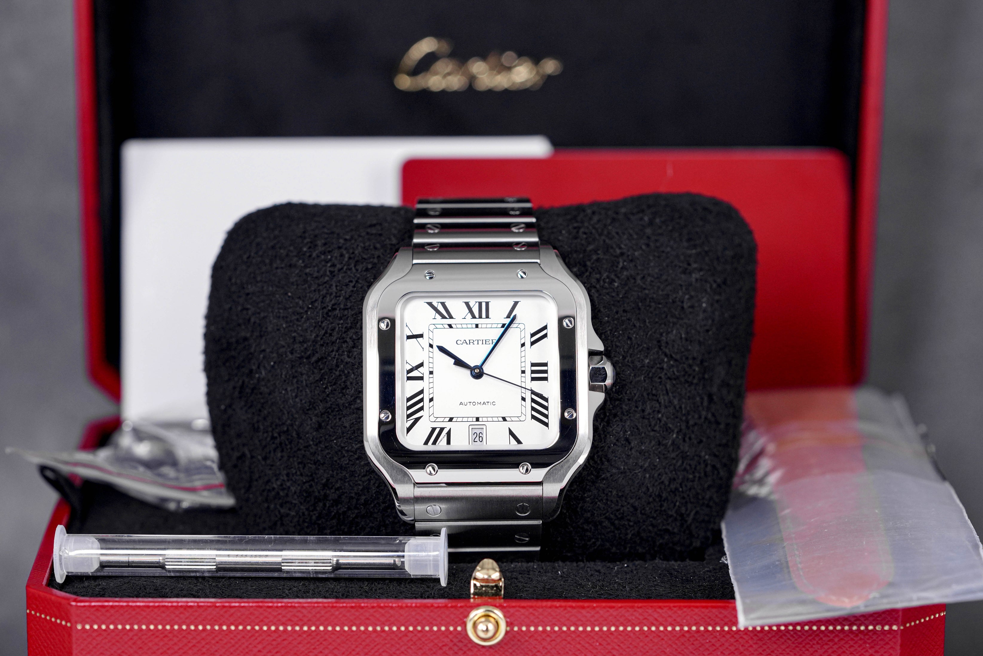 SANTOS DE CARTIER LARGE WHITE DIAL (2022)