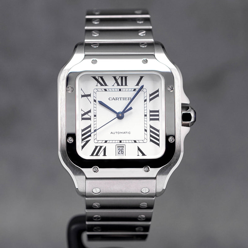 Cartier santos clearance white