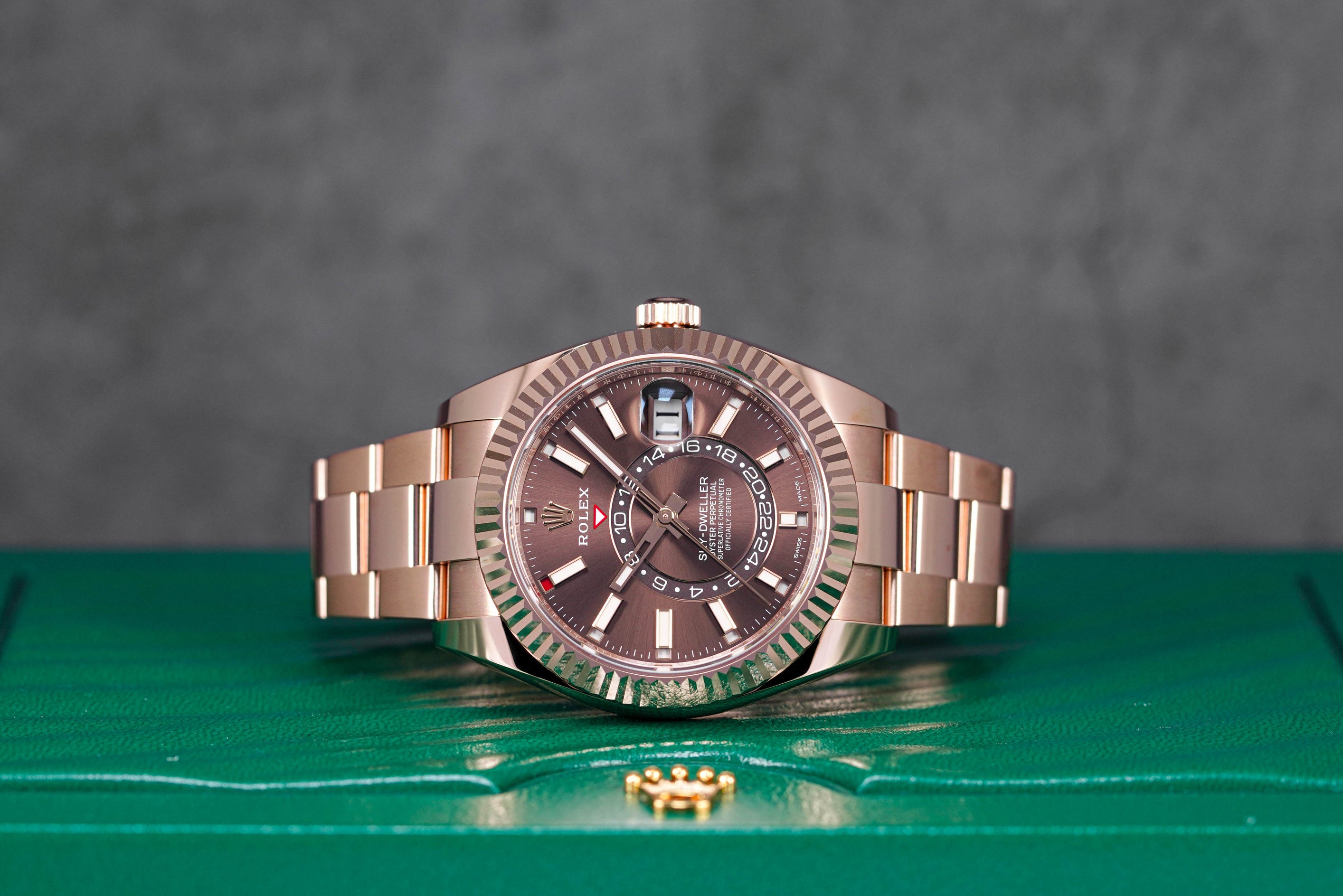 Rolex Sky Dweller Rosegold Choco