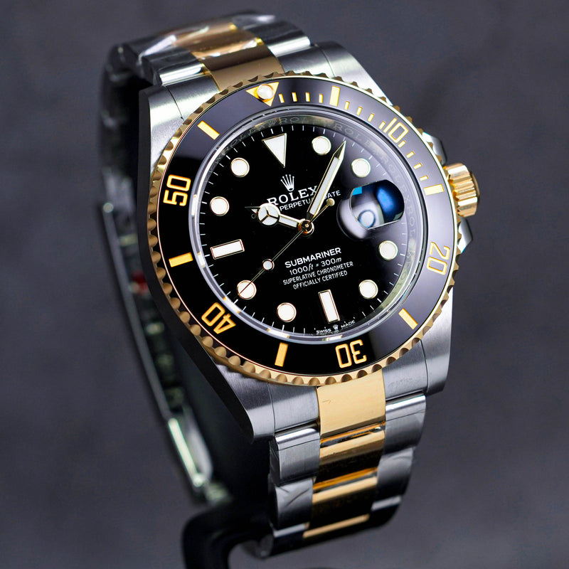 SUBMARINER DATE 41MM TWOTONE YELLOWGOLD BLACK DIAL (2022)